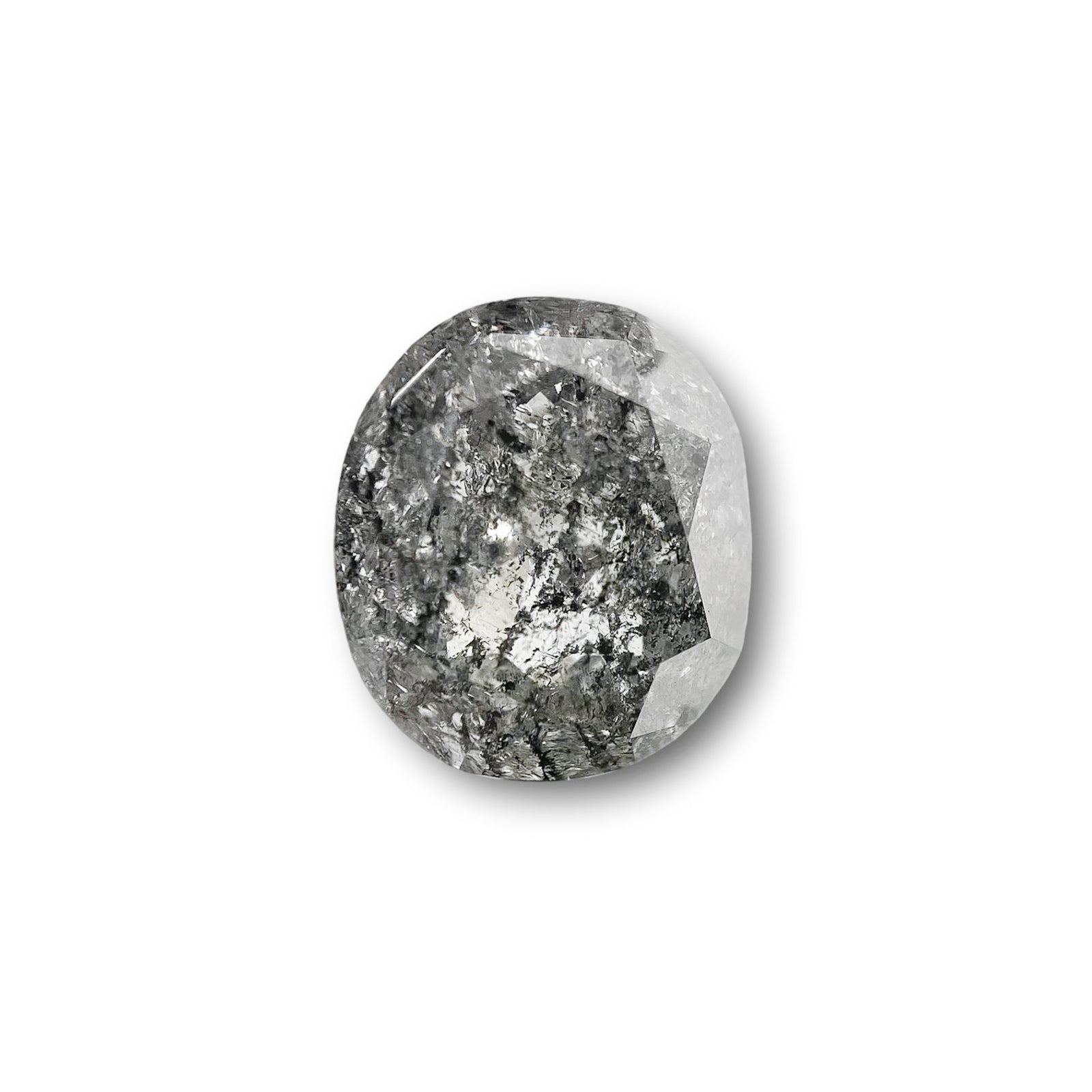 2.90ct | Salt & Pepper Cushion Shape Brilliant Cut Diamond - Modern Rustic Diamond