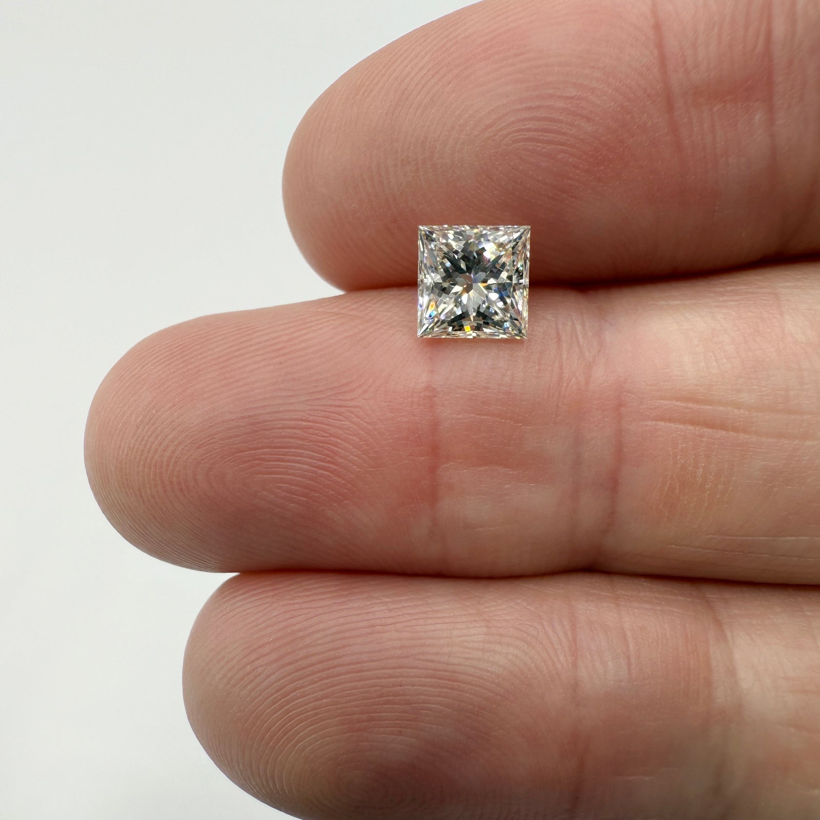 1.51ct | L/VS1 Princess Shape Brilliant Cut Diamond (GIA) - Modern Rustic Diamond