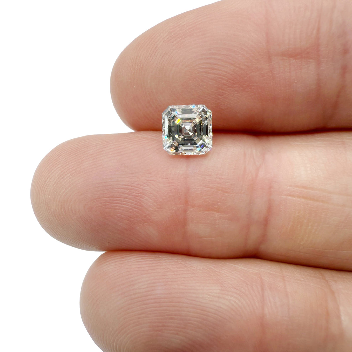 1.24ct | J/SI2 Asscher Shape Step Cut Diamond (GIA) - Modern Rustic Diamond