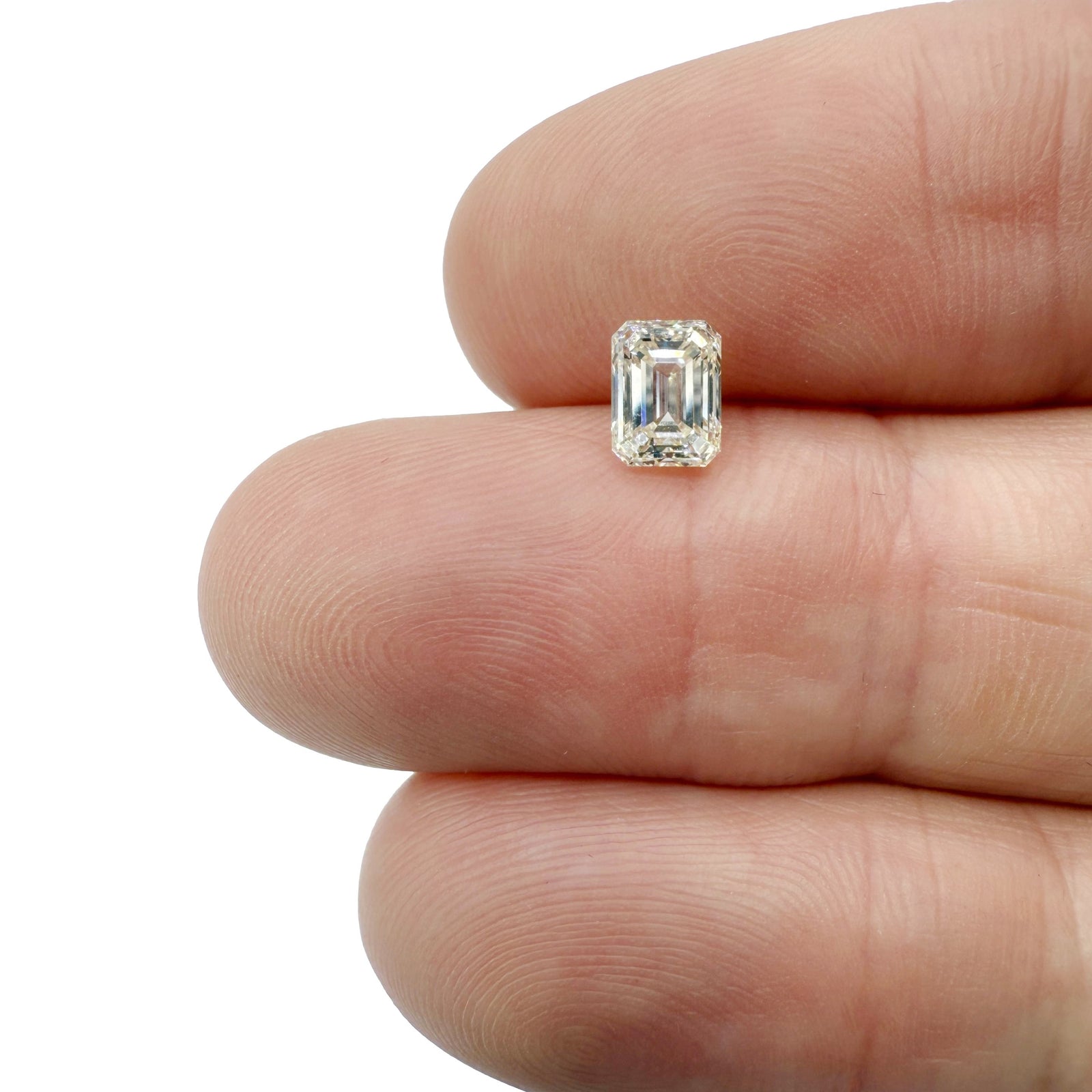 0.90ct | L/VVS2 Emerald Shape Brilliant Cut Diamond (EGL USA) - Modern Rustic Diamond