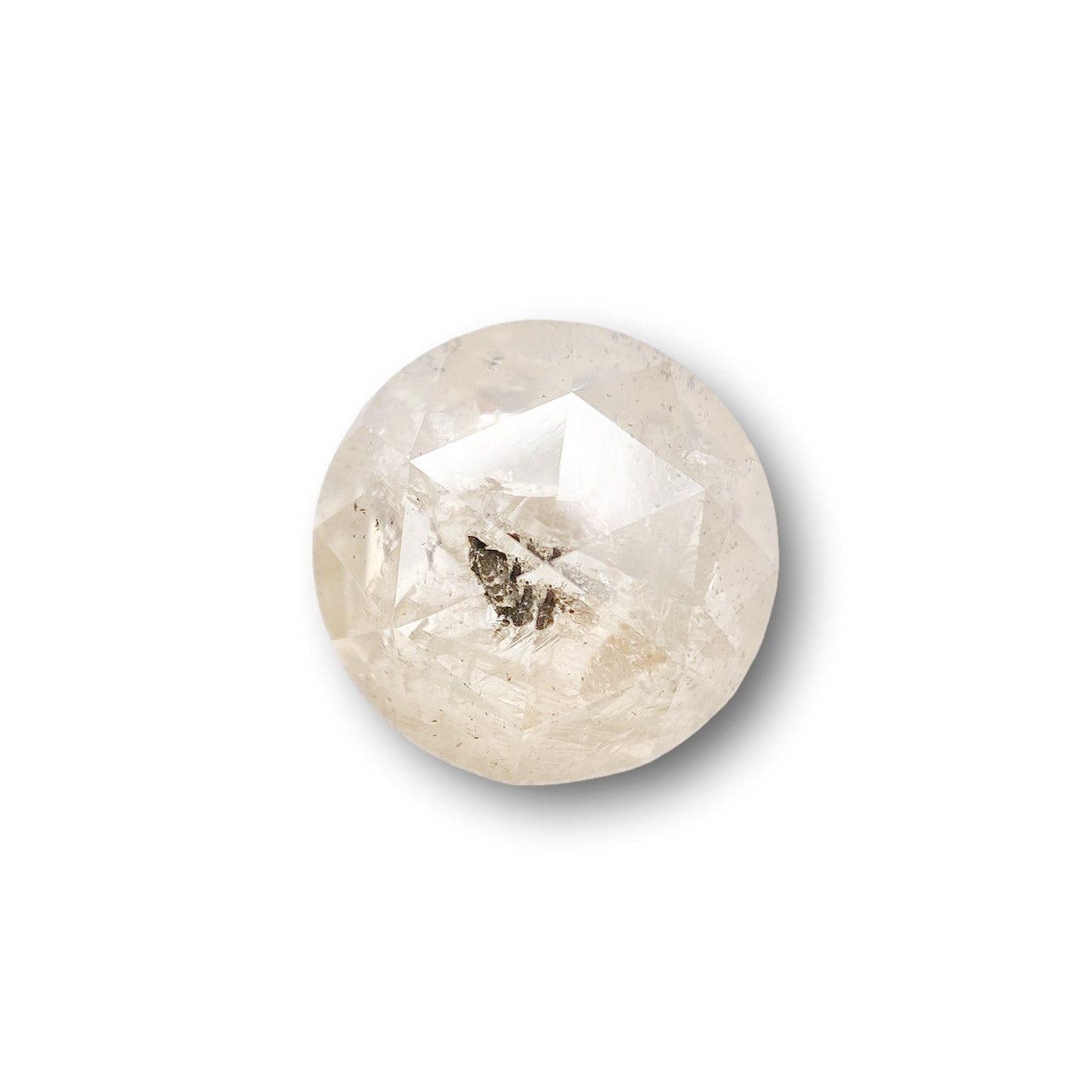 3.03ct | Rustic  Round Shape Rose Cut Diamond - Modern Rustic Diamond