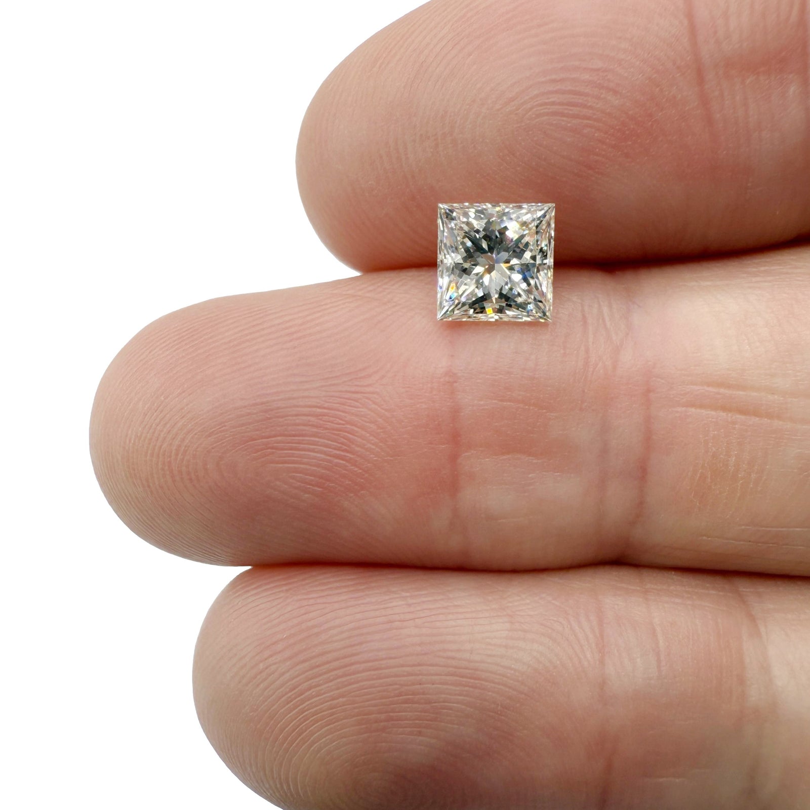 1.51ct | L/VS1 Princess Shape Brilliant Cut Diamond (GIA) - Modern Rustic Diamond