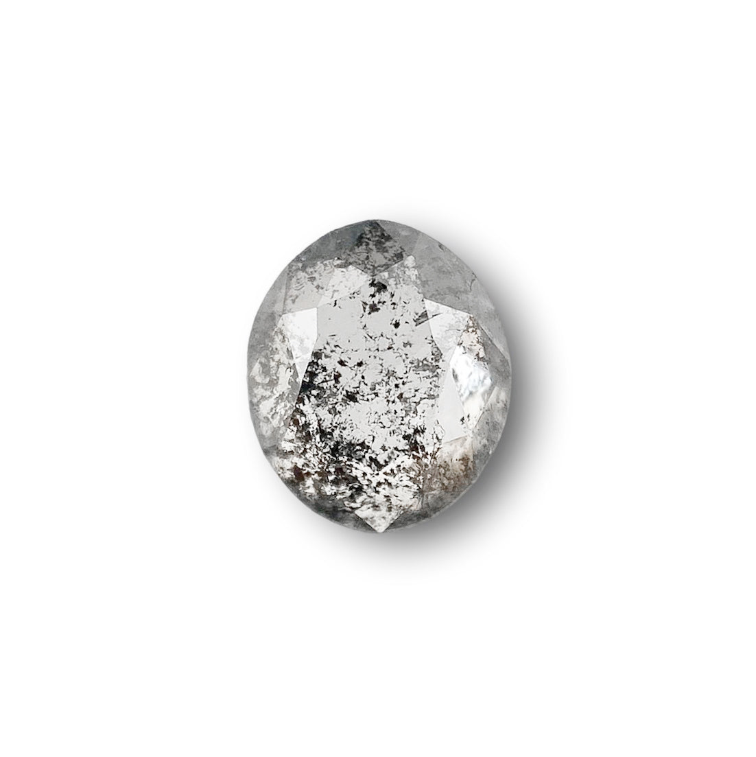 0.86ct | Rustic  Oval Shape Rose Cut Diamond - Modern Rustic Diamond