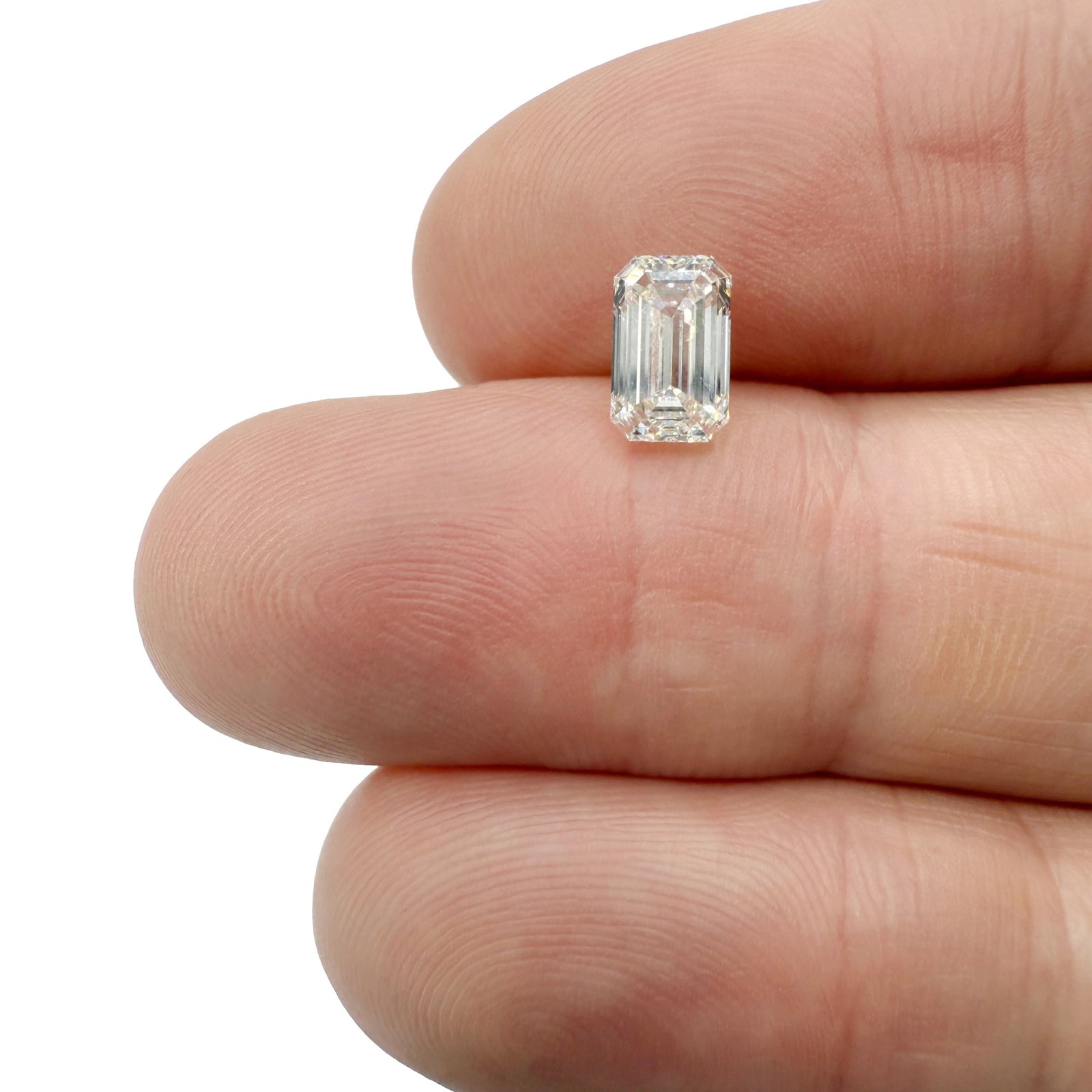 1.22ct | K/VVS1 Emerald Shape Brilliant Cut Diamond (GIA) - Modern Rustic Diamond