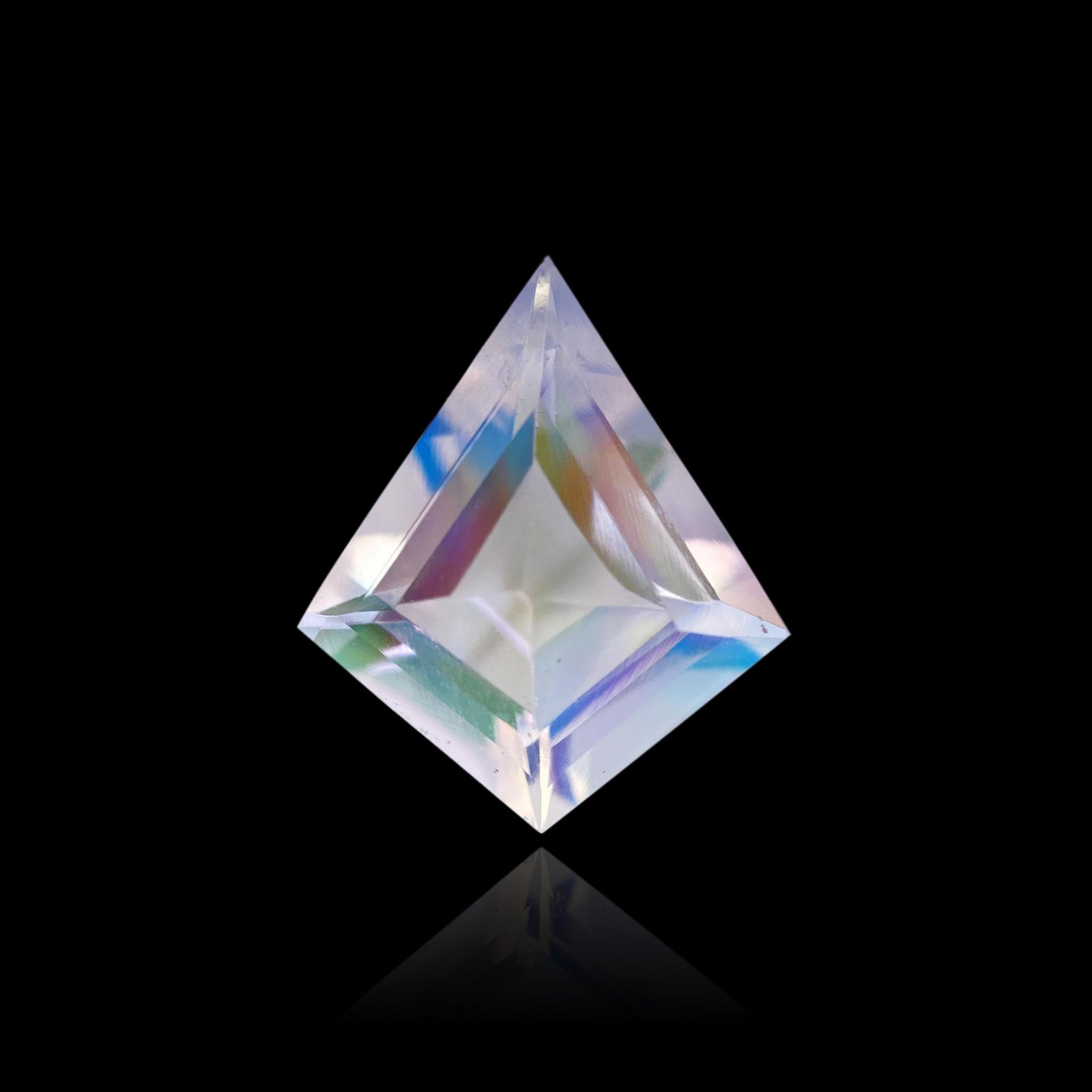 2.15ct |  Kite Shape Step Cut Moonstone - Modern Rustic Diamond