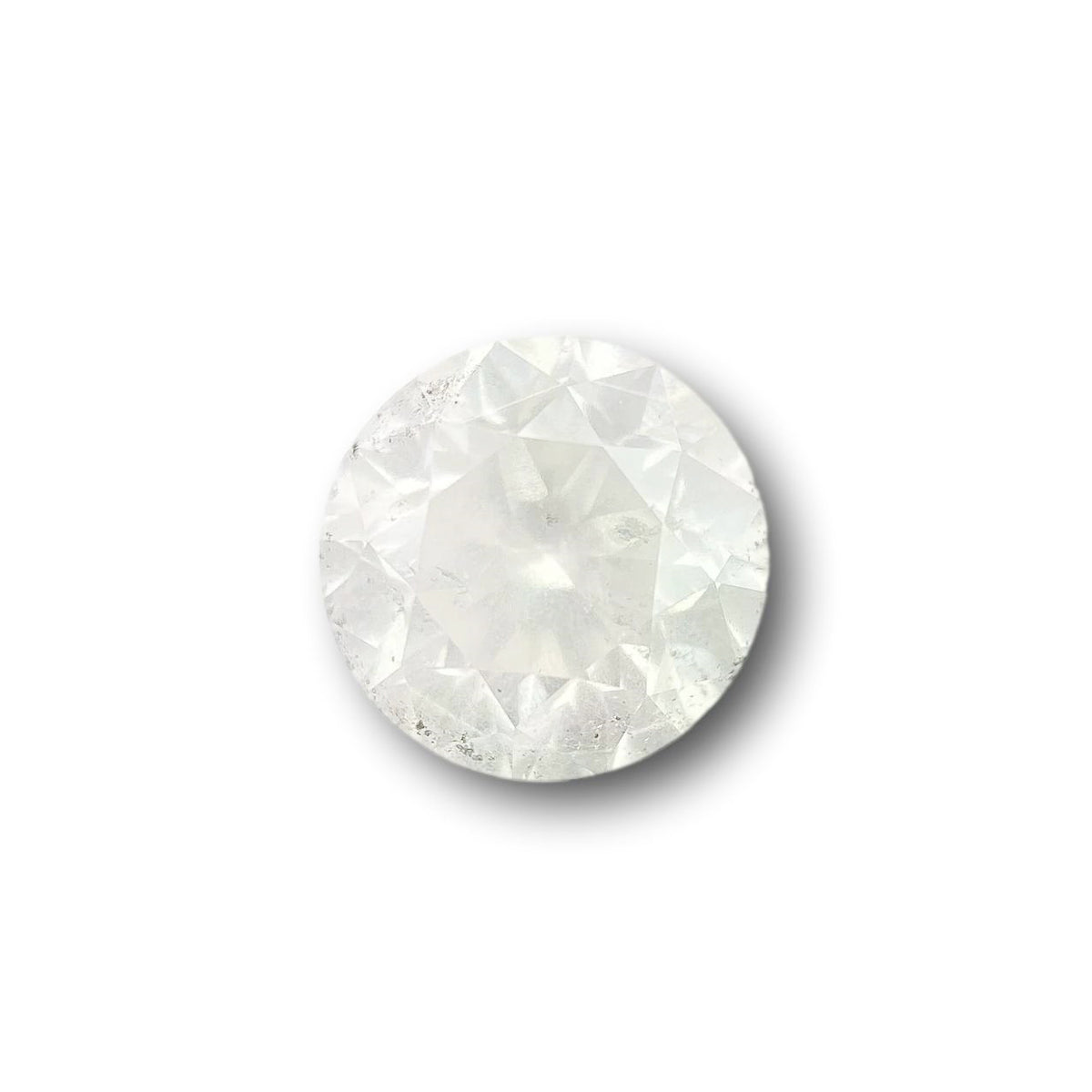 1.04ct | Salt &amp; Pepper Round Shape Brilliant Cut Diamond - Modern Rustic Diamond