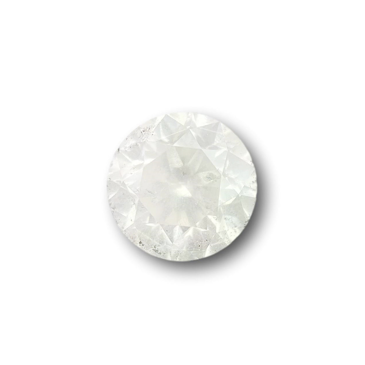 1.04ct | Salt & Pepper Round Shape Brilliant Cut Diamond - Modern Rustic Diamond