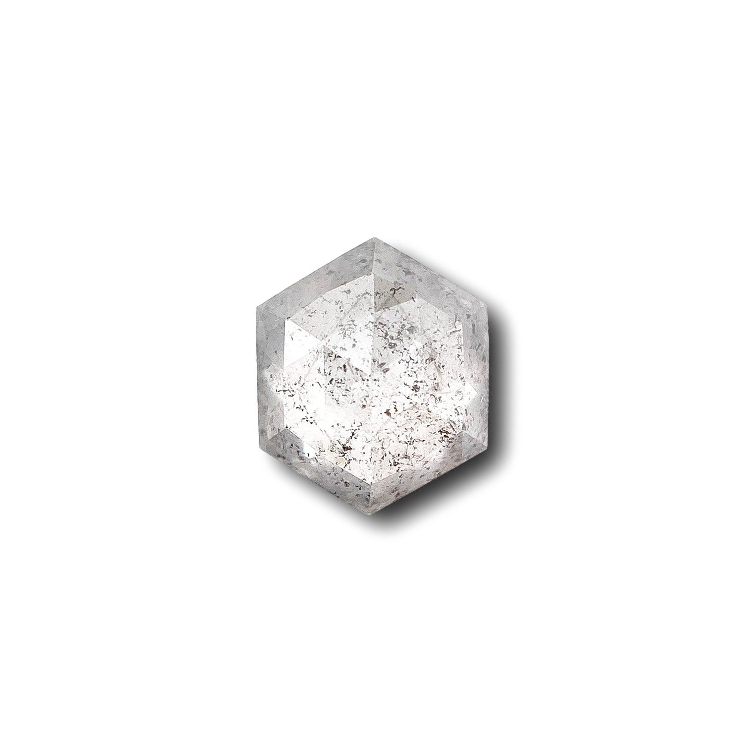 0.56ct | Rustic  Hexagon Shape Step Cut Diamond - Modern Rustic Diamond