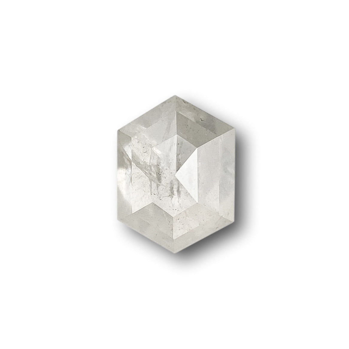 0.90ct | Rustic  Hexagon Shape Step Cut Diamond - Modern Rustic Diamond