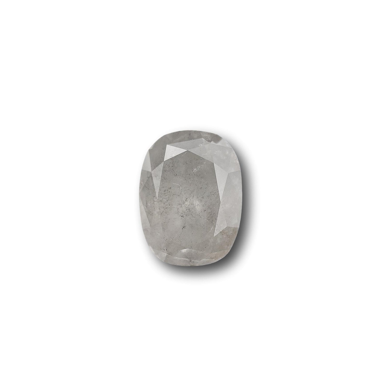 1.33ct | Salt & Pepper Cushion Shape Brilliant Cut Diamond - Modern Rustic Diamond