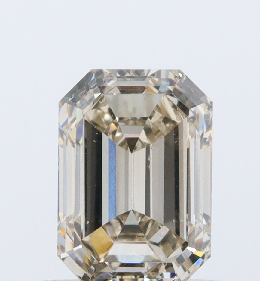 1.01ct | Champagne VVS Emerald Shape Step Cut Diamond - Modern Rustic Diamond