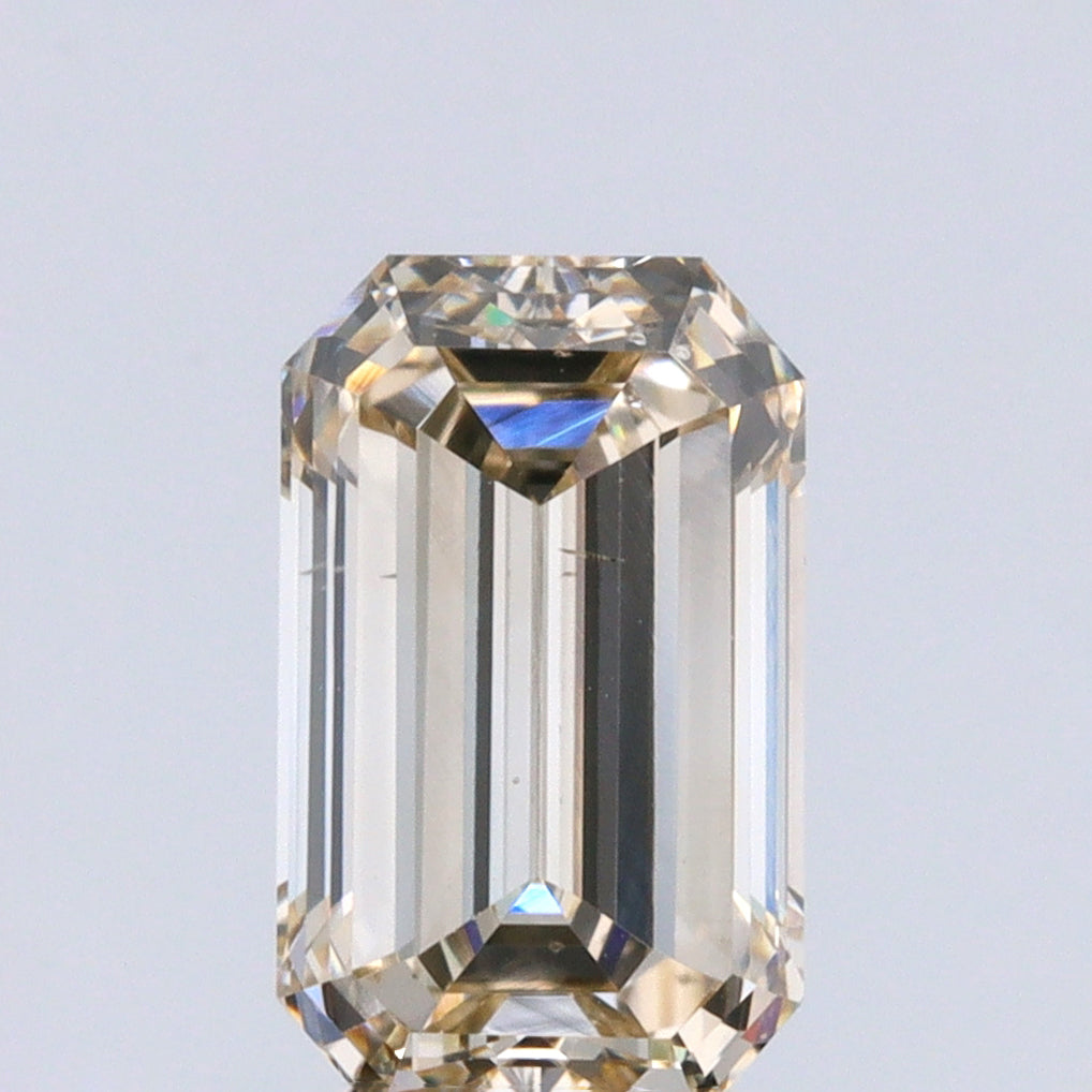 1.00ct | Champagne VS Emerald Shape Step Cut Diamond - Modern Rustic Diamond