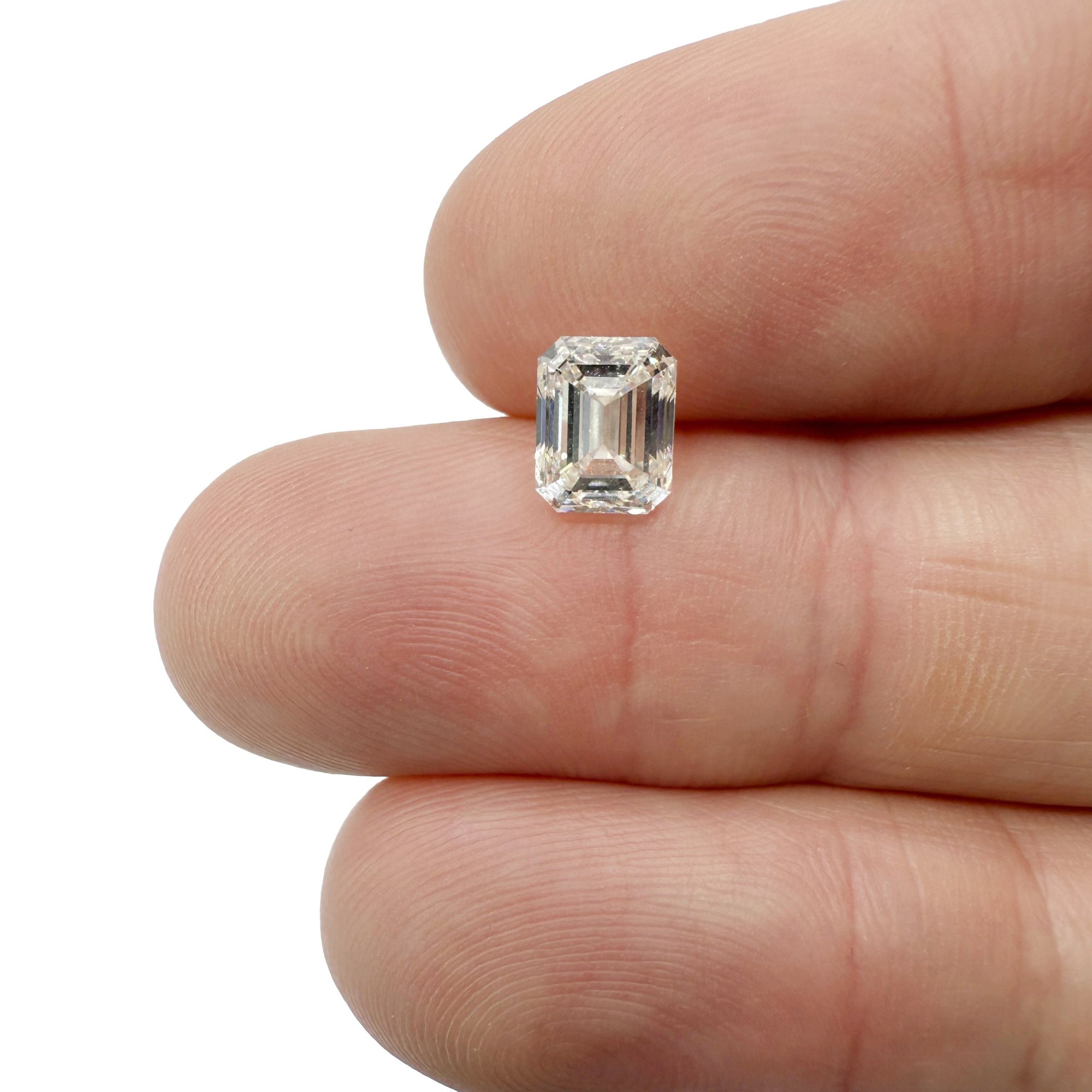 1.71ct | K/VVS1 Emerald Shape Brilliant Cut Diamond (GIA) - Modern Rustic Diamond