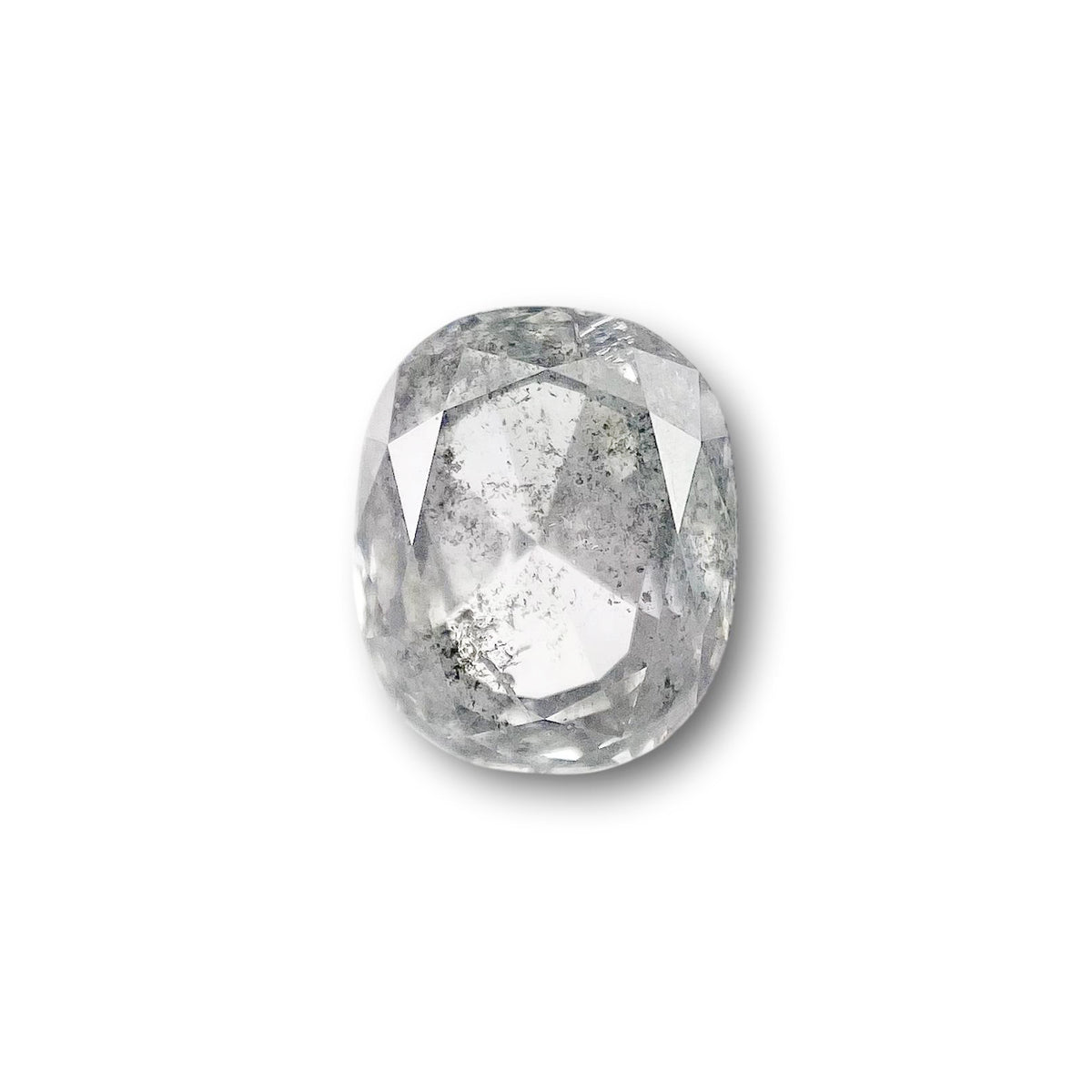 1.15ct | Salt &amp; Pepper Cushion Shape Brilliant Cut Diamond - Modern Rustic Diamond