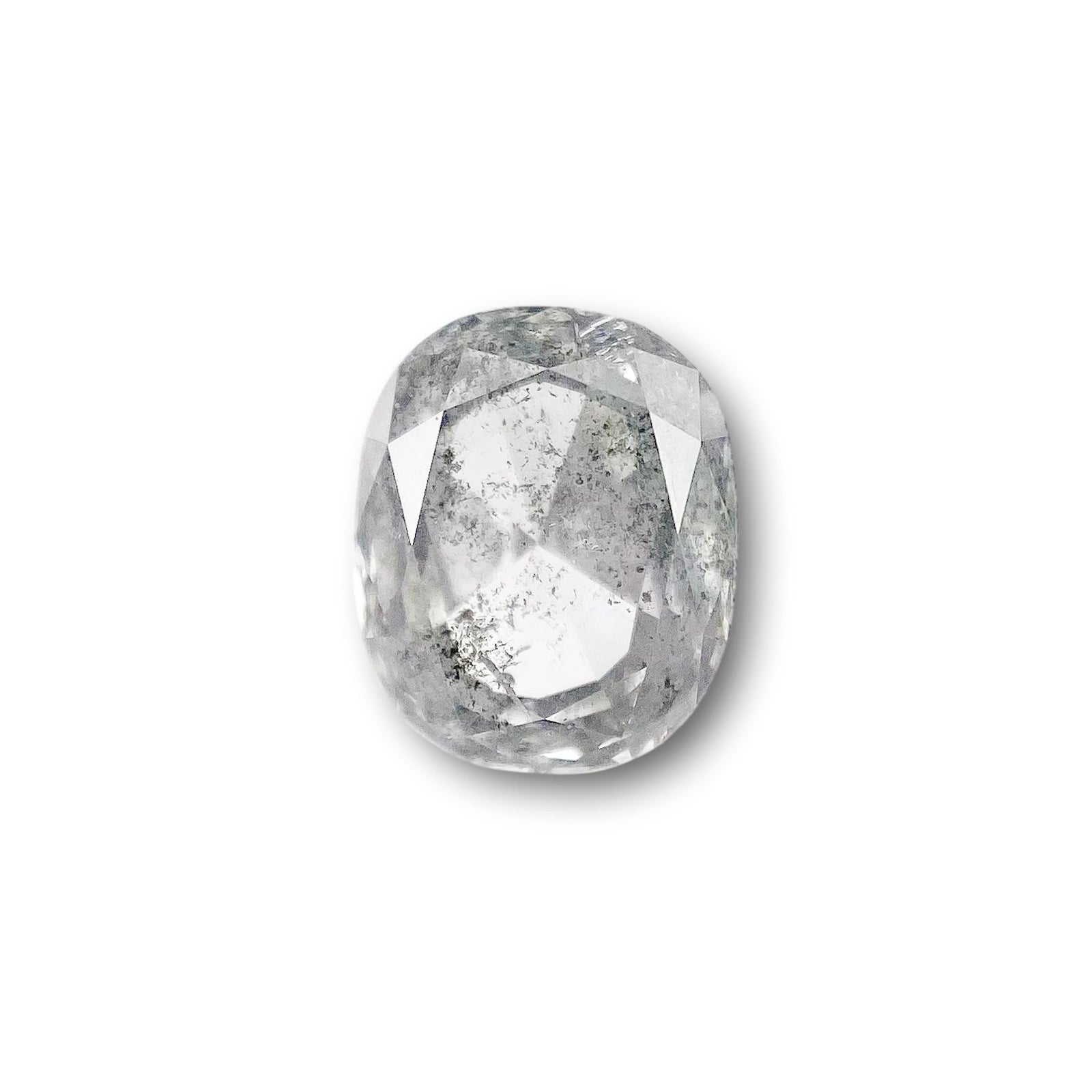 1.15ct | Salt & Pepper Cushion Shape Brilliant Cut Diamond - Modern Rustic Diamond
