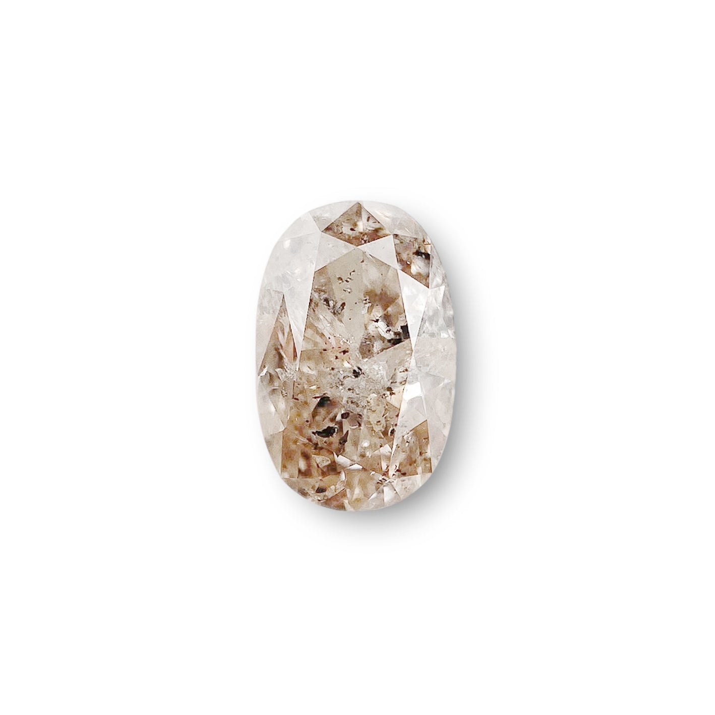 0.77ct | Rustic Oval Shape Brilliant Cut Diamond - Modern Rustic Diamond