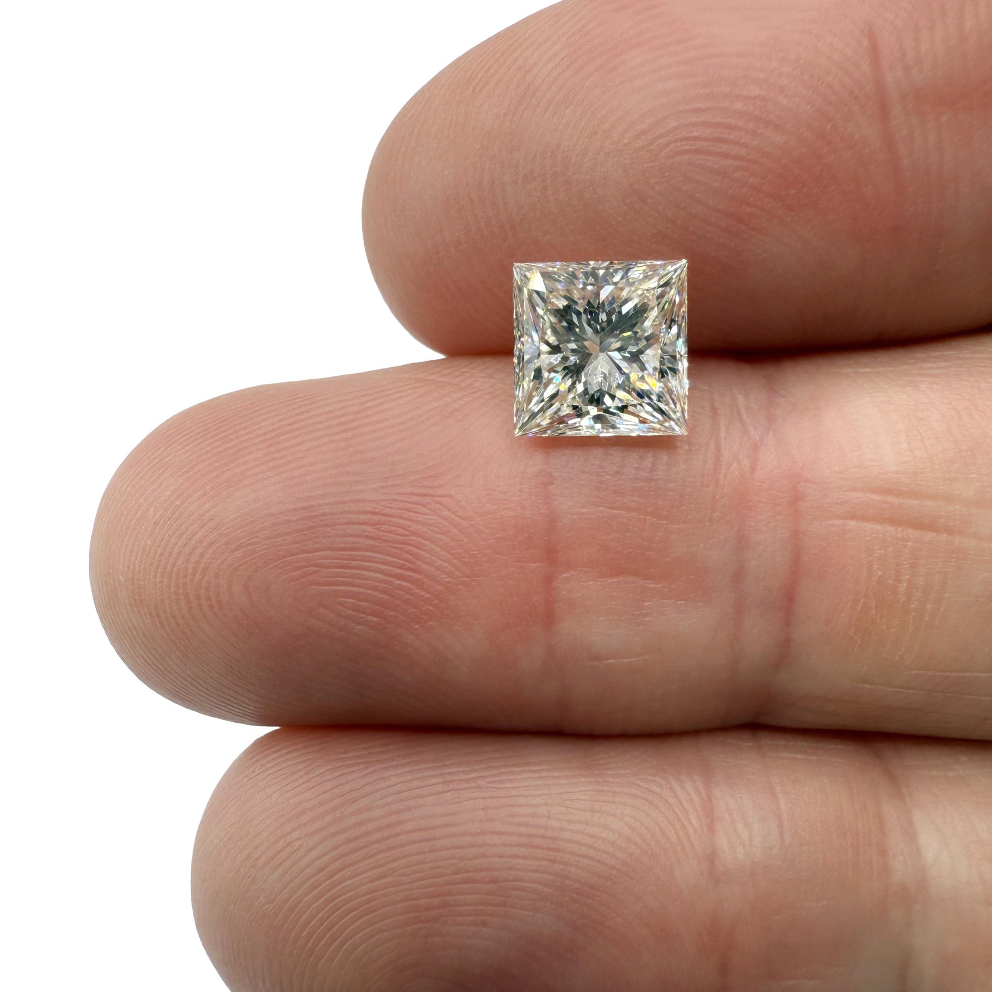 2.01ct | J/VS2 Princess Shape Brilliant Cut Diamond (GIA) - Modern Rustic Diamond