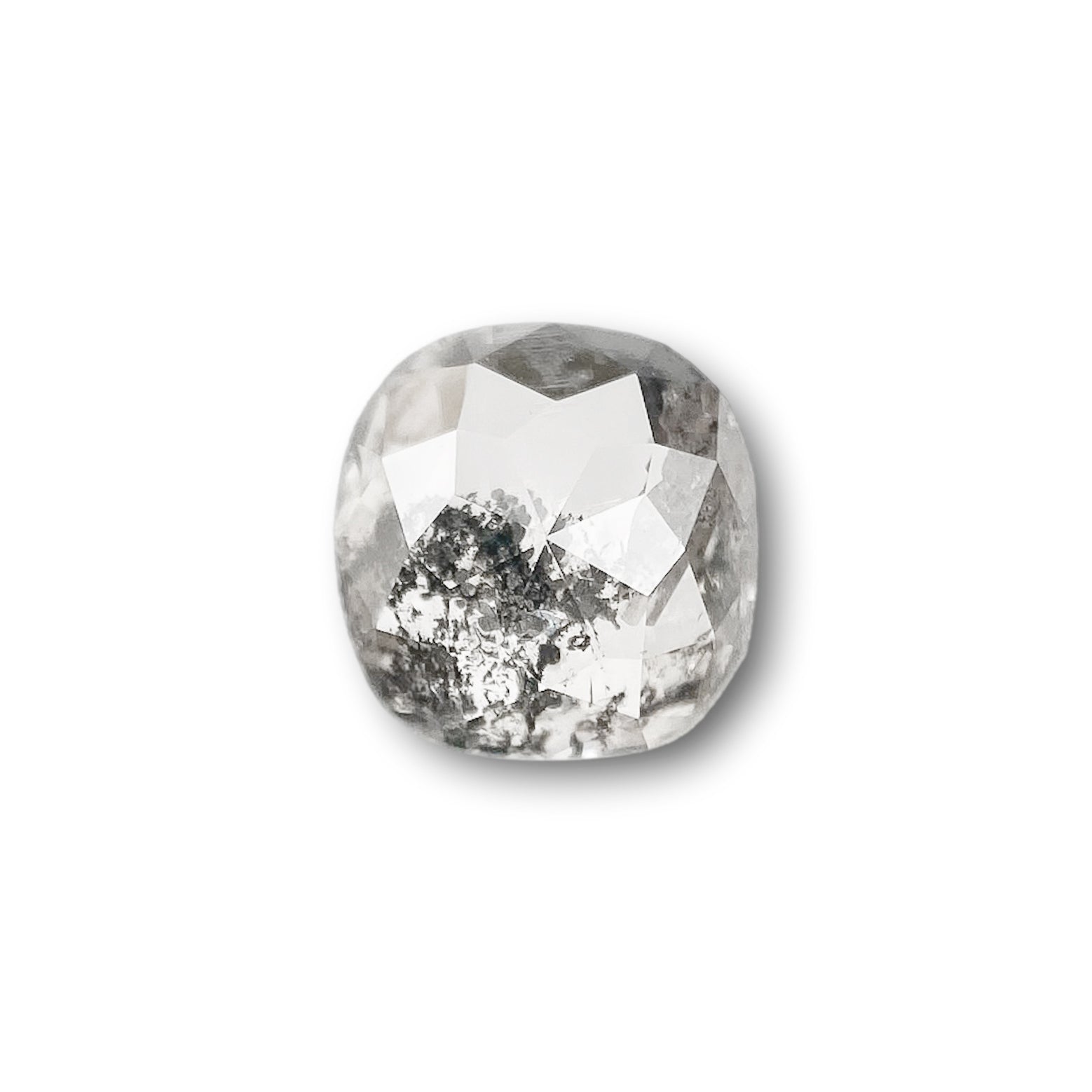 0.78ct | Rustic Cushion Shape Rose Cut Diamond - Modern Rustic Diamond