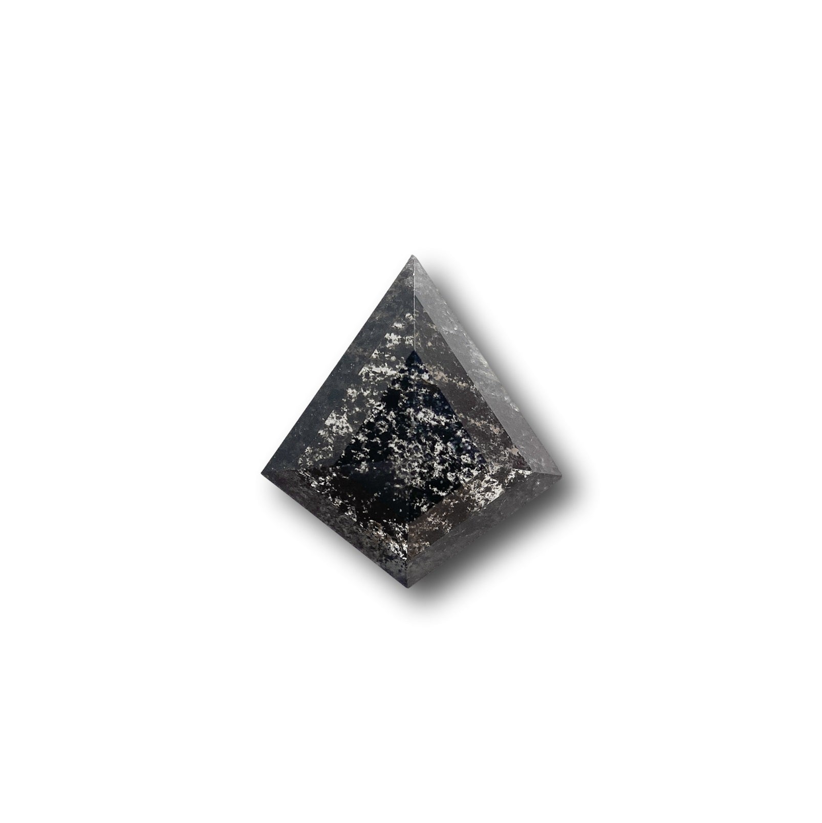 1.22ct | Salt & Pepper Kite Shape Rose Cut Diamond - Modern Rustic Diamond