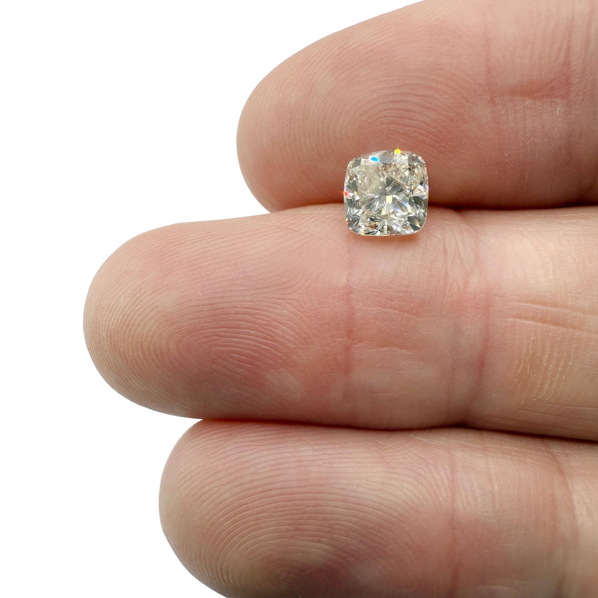 1.53ct | M/VS2 Cushion Shape Brilliant Cut Diamond (GIA) - Modern Rustic Diamond