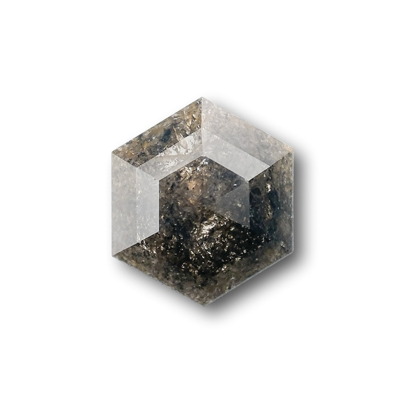 1.13ct | Rustic  Hexagon Shape Rose Cut Diamond - Modern Rustic Diamond