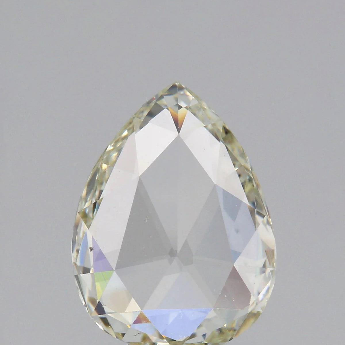 1.45ct | Light Color VS Pear Shape Rose Cut Diamond - Modern Rustic Diamond