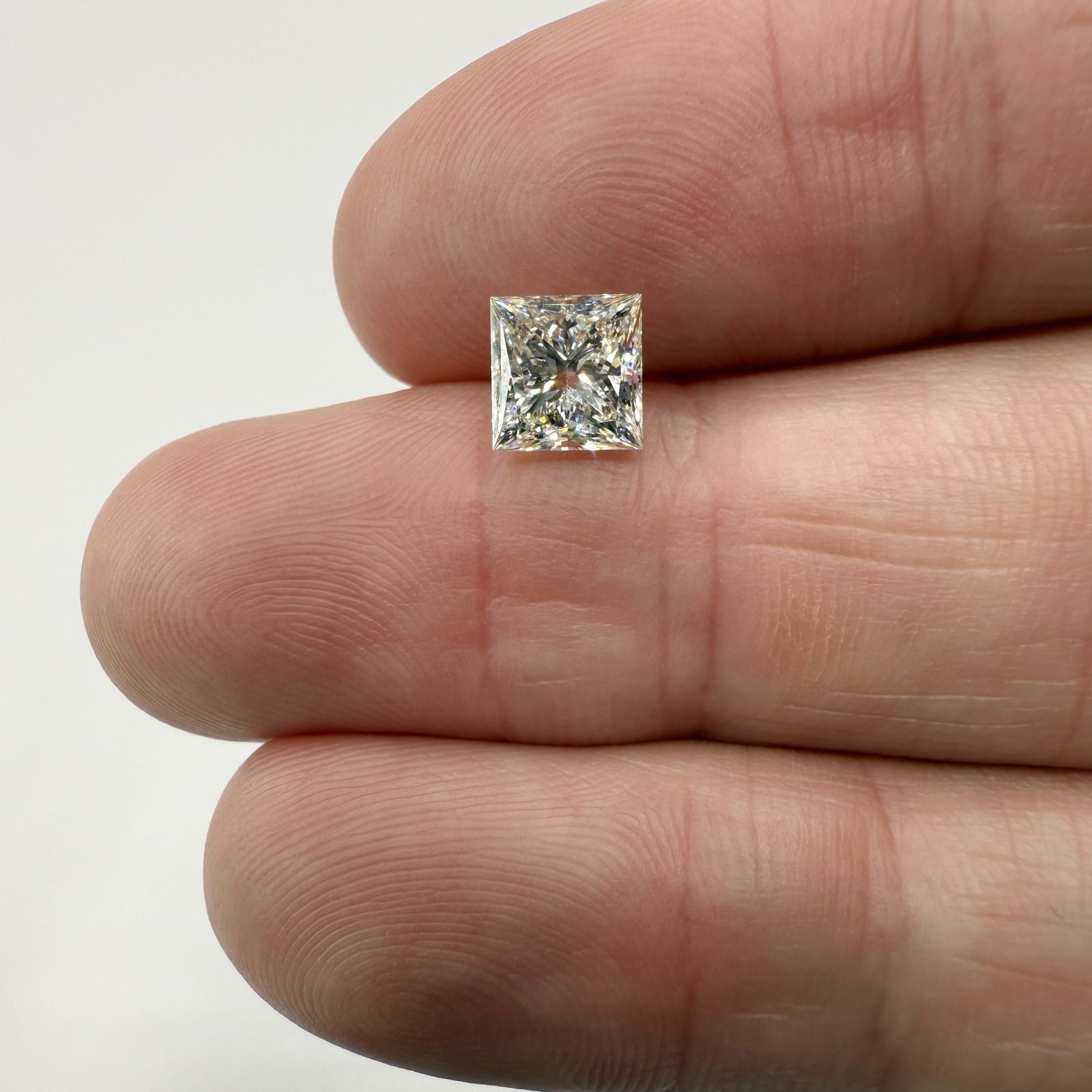 1.67ct | K/VVS1 Princess Shape Brilliant Cut Diamond (GIA) - Modern Rustic Diamond