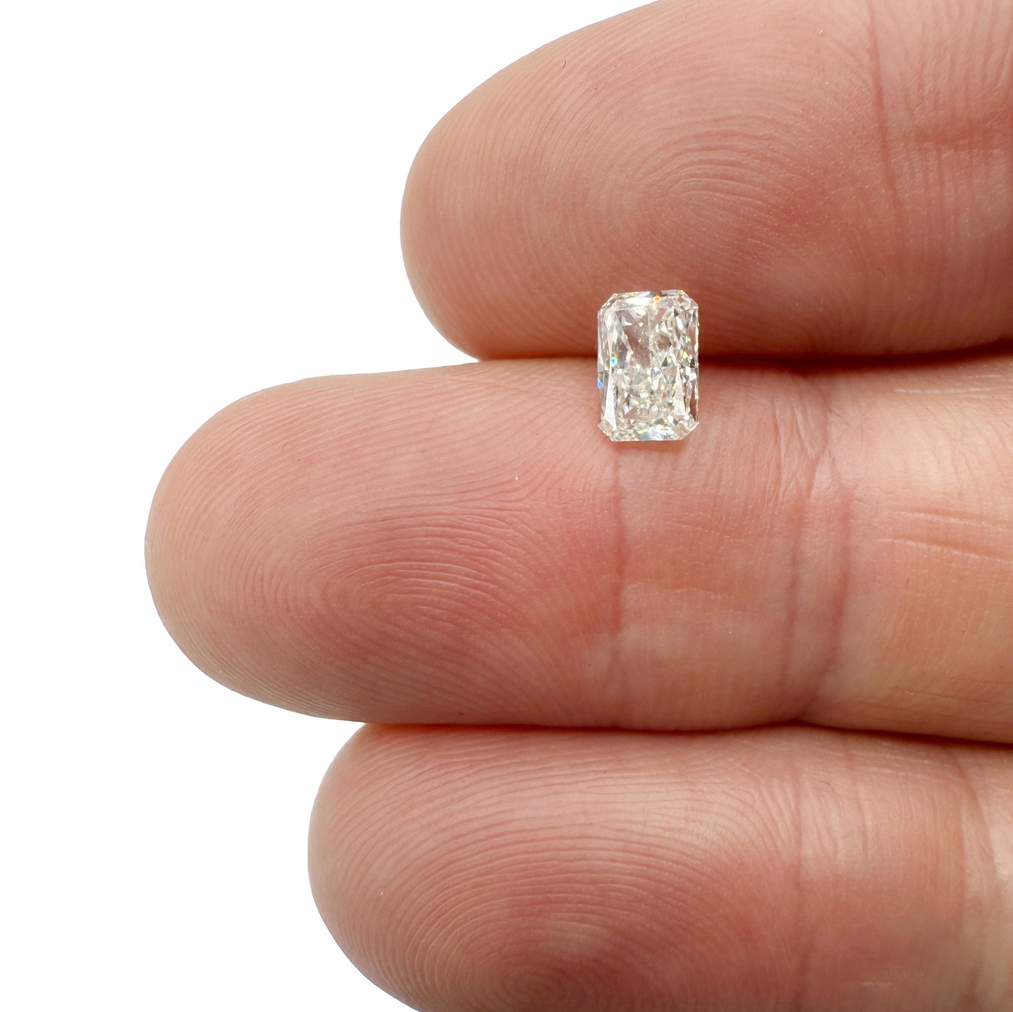 0.81ct | J/SI1 Radiant Shape Brilliant Cut Diamond (GIA) - Modern Rustic Diamond