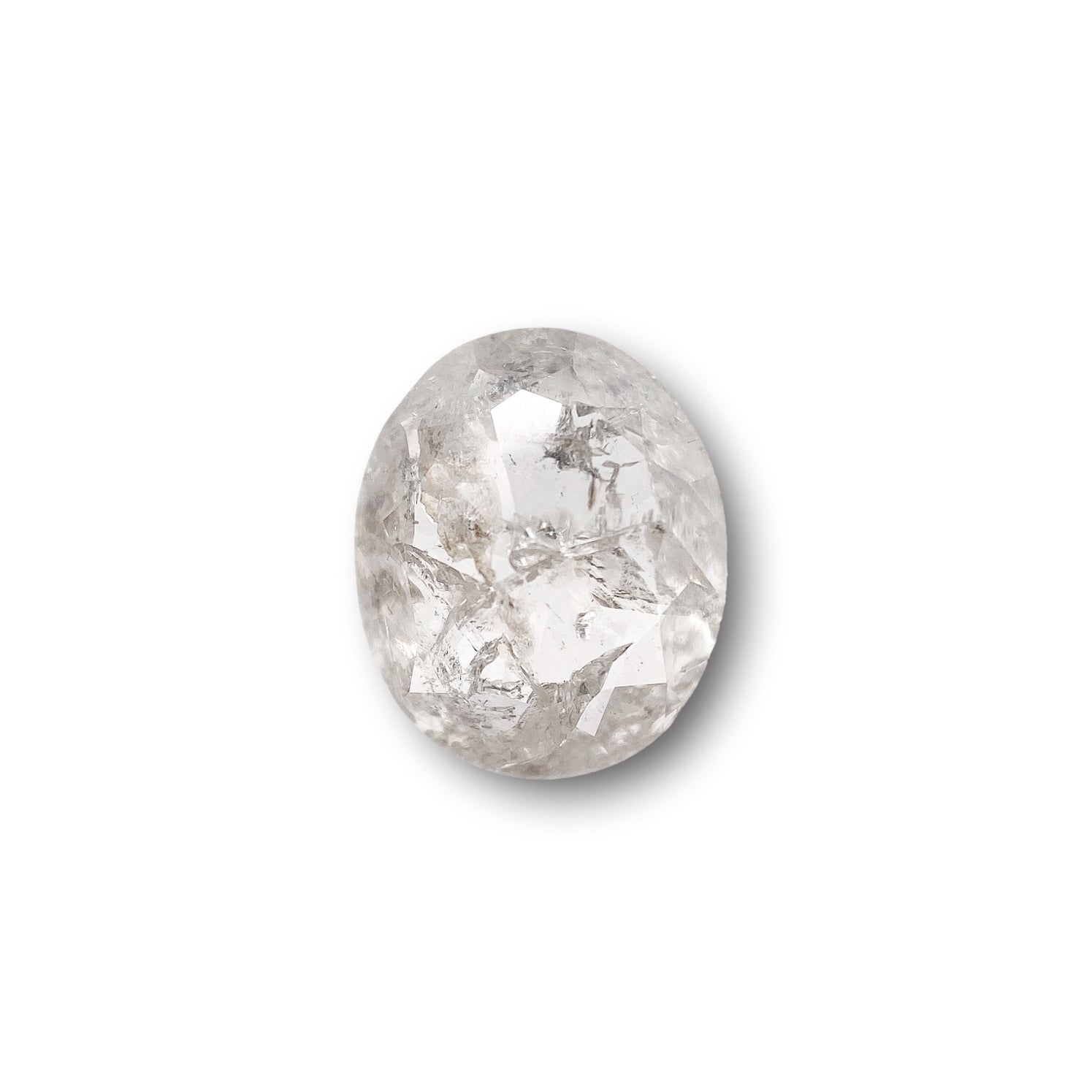 1.36ct | Rustic Oval Shape Rose Cut Diamond - Modern Rustic Diamond