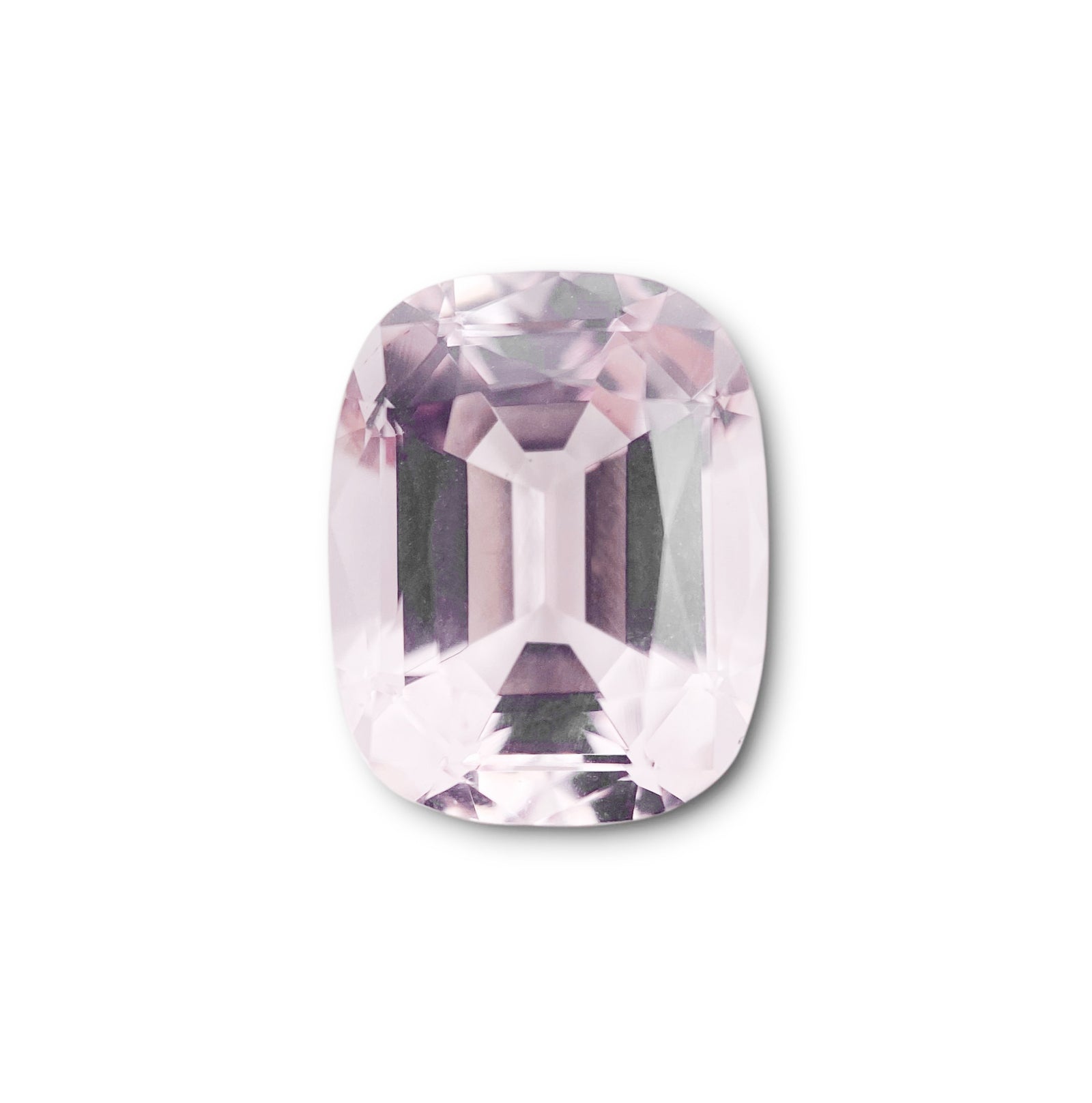 3.40ct |  Cushion Shape Step Cut Morganite - Modern Rustic Diamond