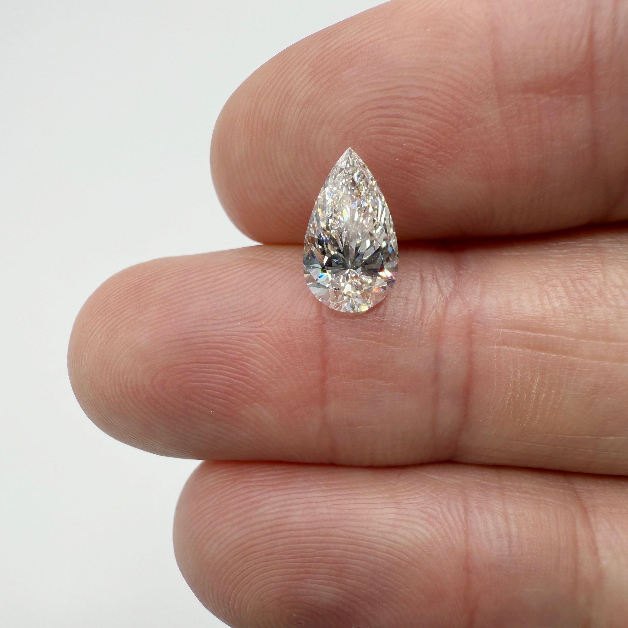 2.00ct | I/VS1 Pear Shape Brilliant Cut Diamond (GIA) - Modern Rustic Diamond