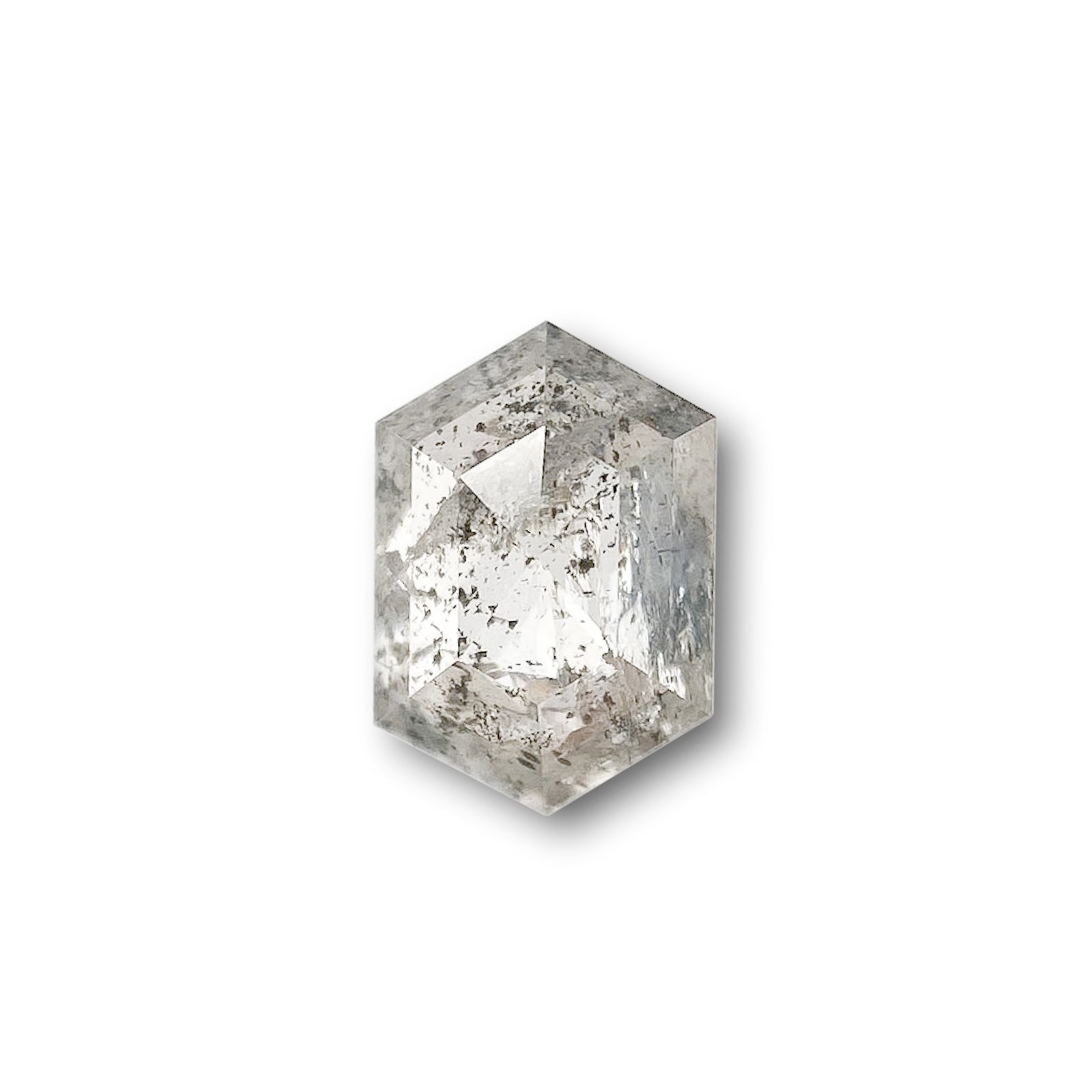 0.81ct | Rustic  Hexagon Shape Step Cut Diamond - Modern Rustic Diamond