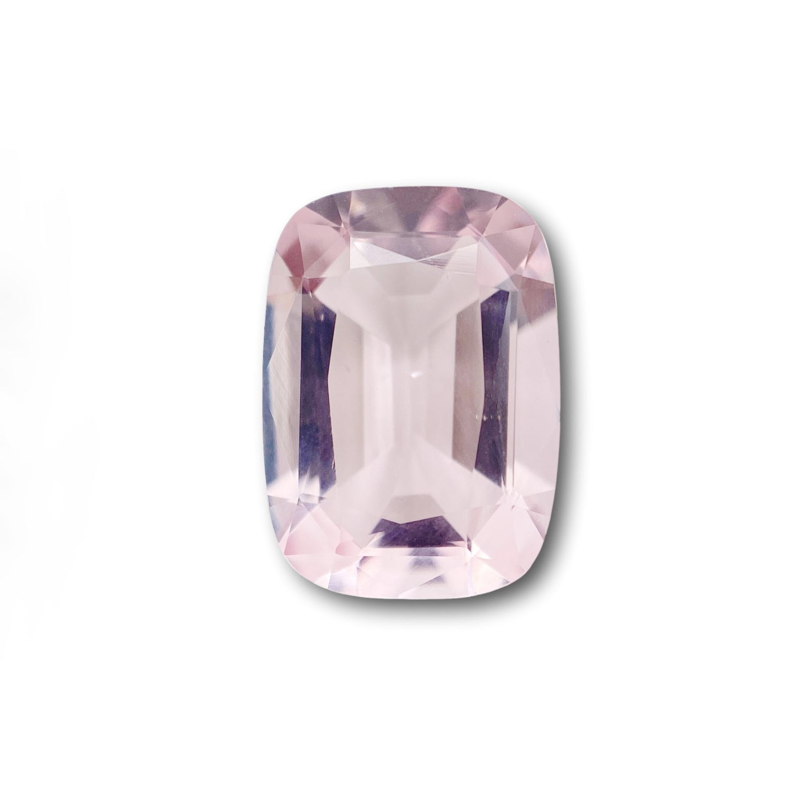 2.97ct |  Cushion Shape Step Cut Morganite - Modern Rustic Diamond