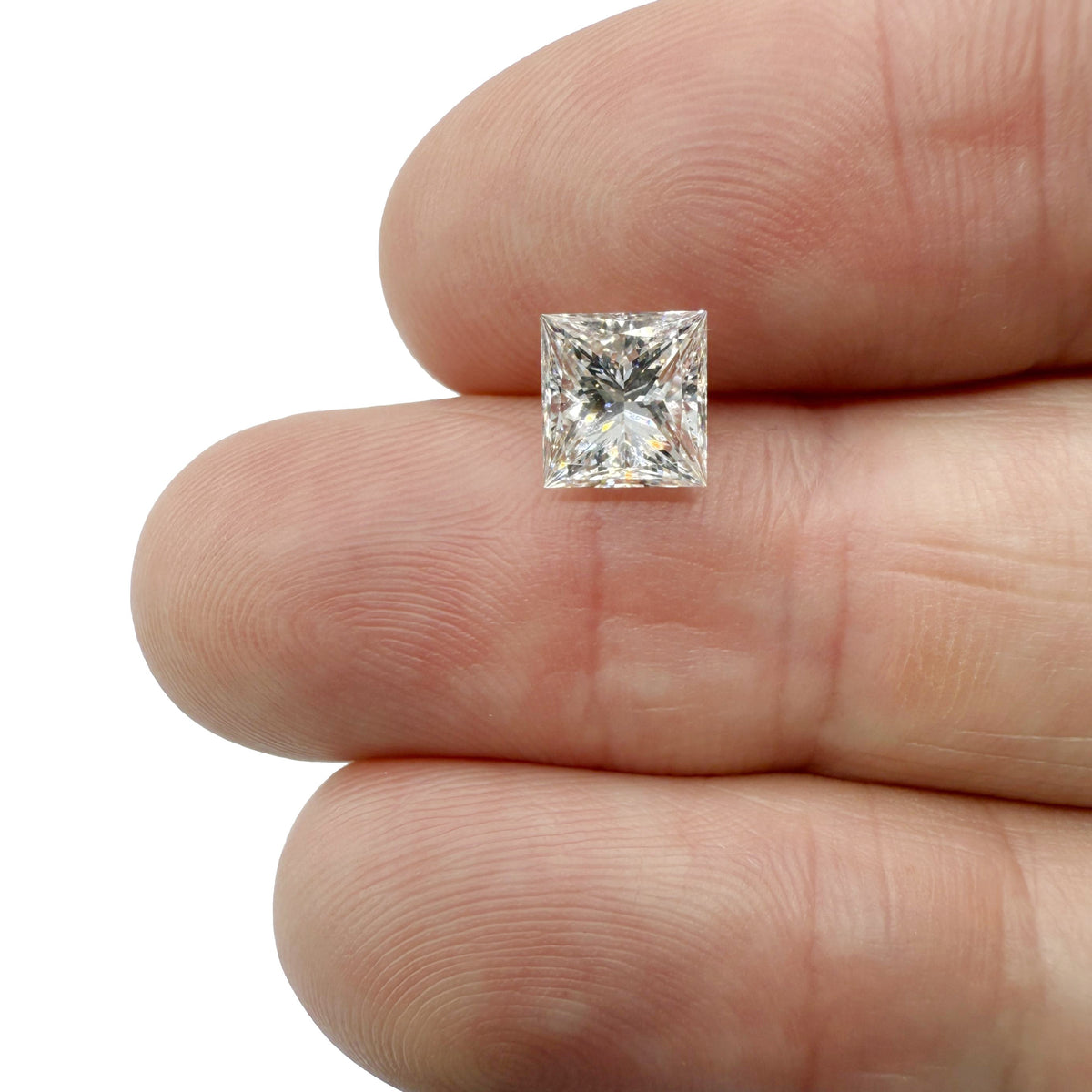 1.70ct | M/VS2 Princess Shape Brilliant Cut Diamond (GIA) - Modern Rustic Diamond