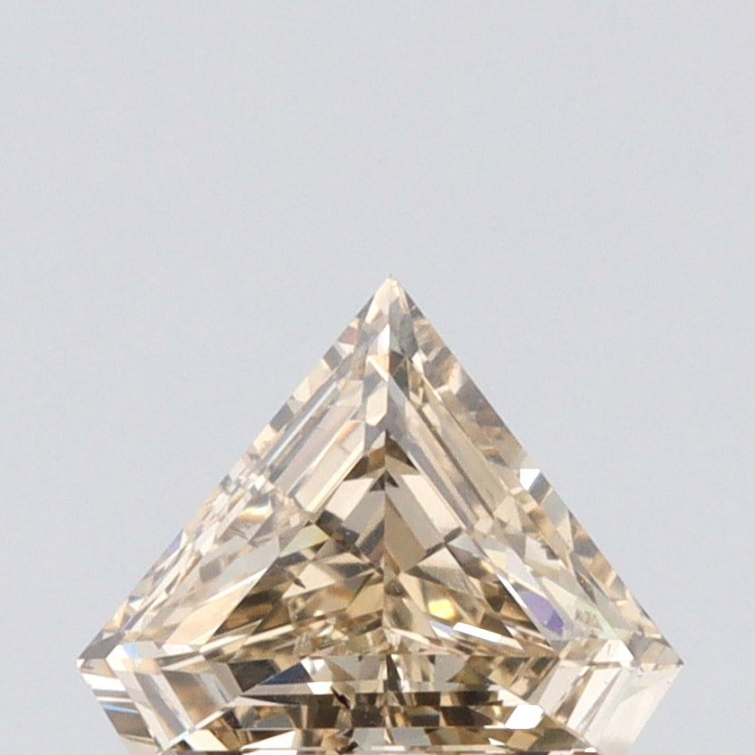 0.72ct | Champagne VS-SI Shield Shape Step Cut Diamond - Modern Rustic Diamond