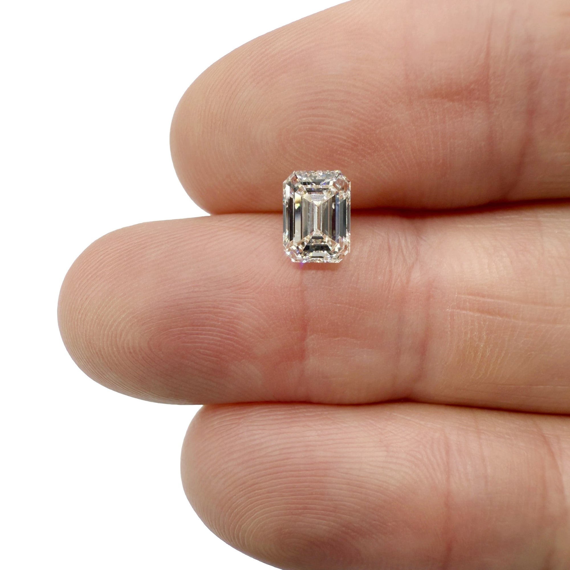 1.22ct | K/VS1 Emerald Shape Brilliant Cut Diamond (GIA) - Modern Rustic Diamond