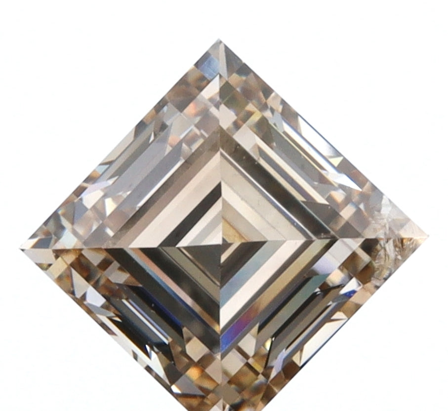 1.01ct | Champagne VS-SI Carre Shape Step Cut Diamond - Modern Rustic Diamond