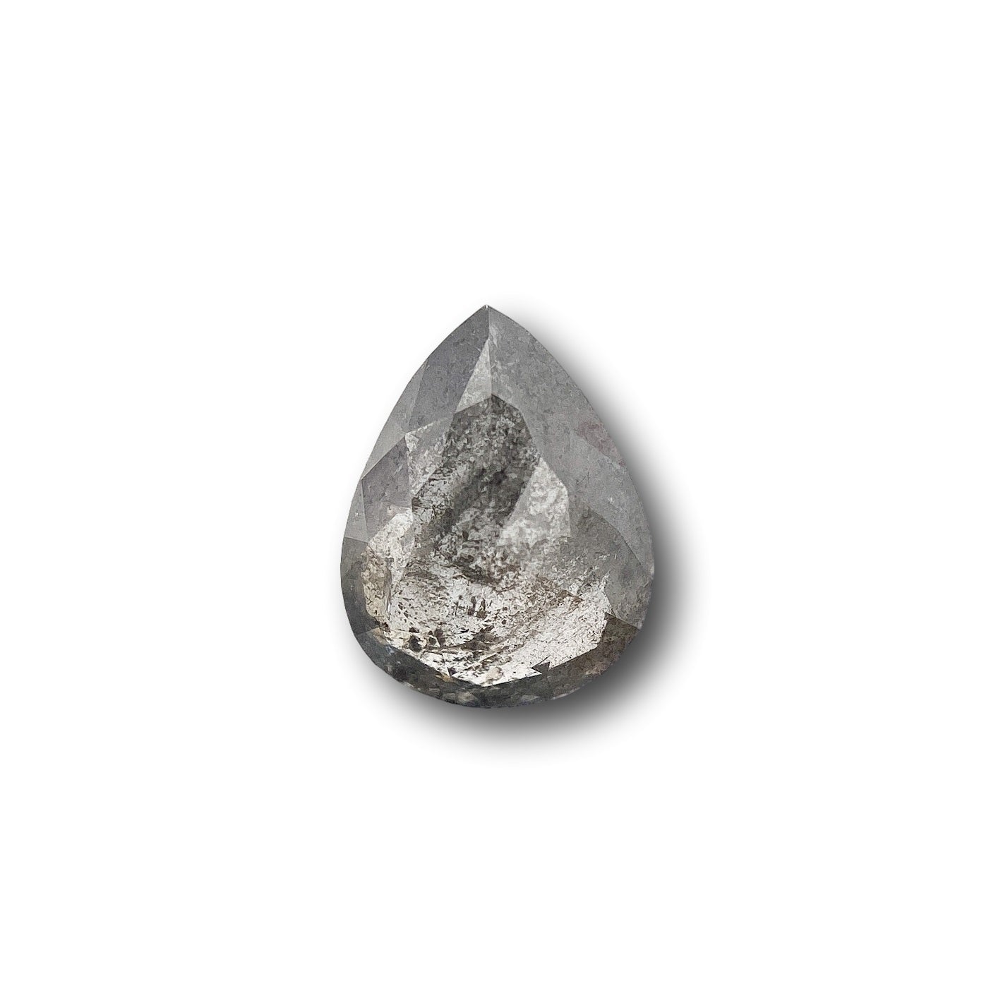 0.82ct | Rustic  Pear Shape Rose Cut Diamond - Modern Rustic Diamond