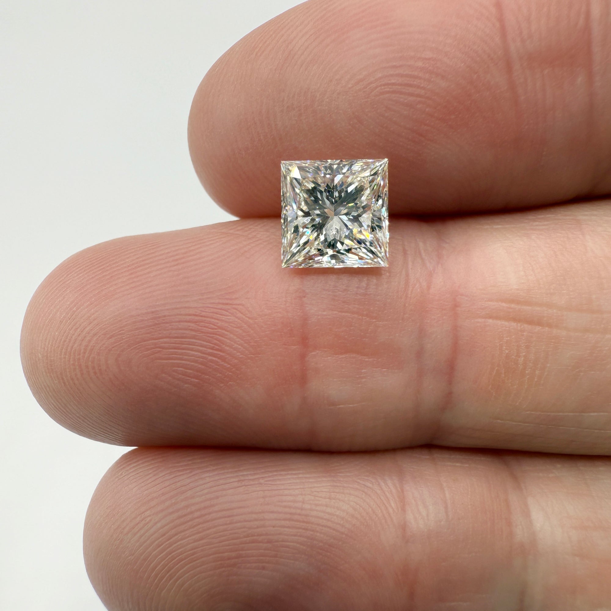 2.01ct | J/VS2 Princess Shape Brilliant Cut Diamond (GIA) - Modern Rustic Diamond