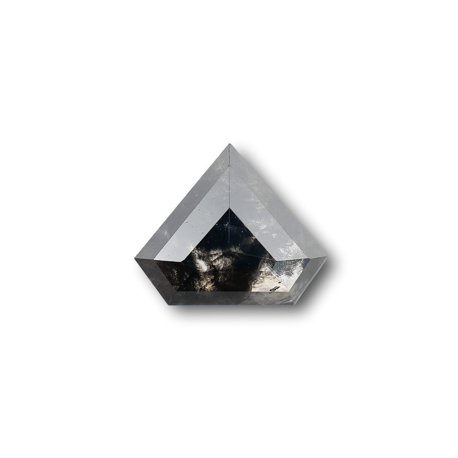 1.06ct | Salt & Pepper Shield Shape Step Cut Diamond - Modern Rustic Diamond