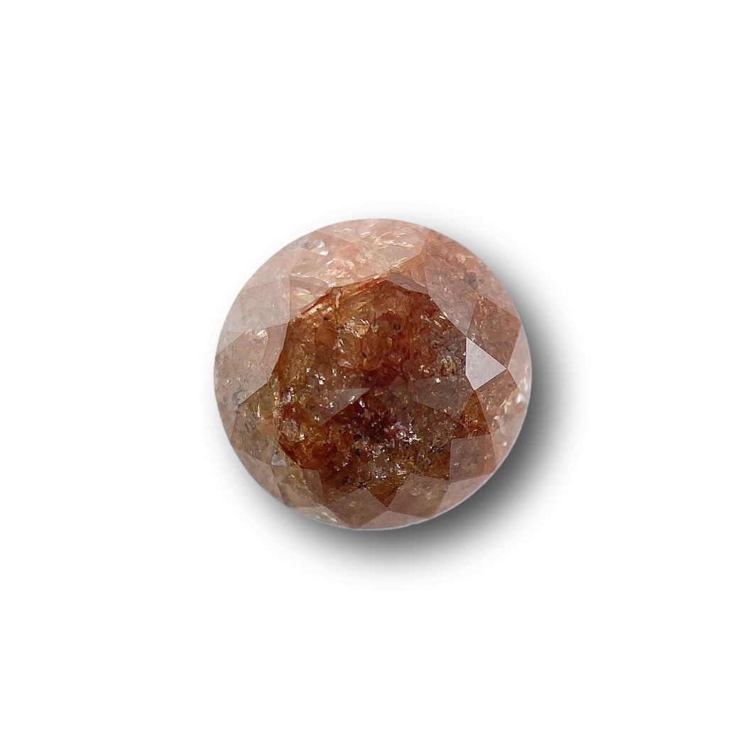 1.26ct | Salt &amp; Pepper Round Shape Rose Cut Diamond - Modern Rustic Diamond