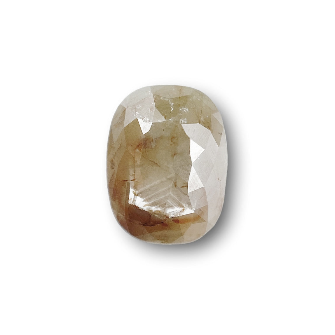 1.16ct | Salt & Pepper Cushion Shape Rose Cut Diamond - Modern Rustic Diamond