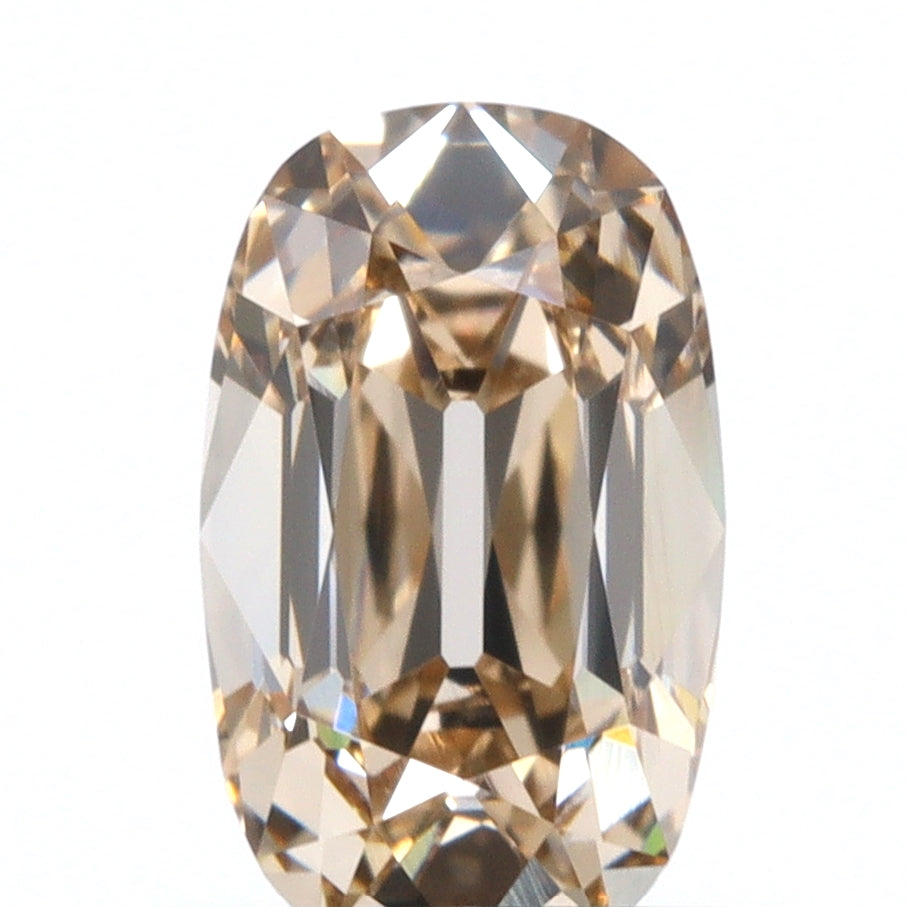 0.94ct | Champagne VS1 Cushion Shape Old Mine Cut Diamond (GIA) - Modern Rustic Diamond