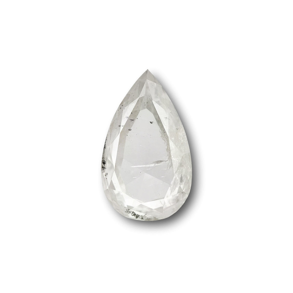 1.18ct | Salt &amp; Pepper Pear Shape Brilliant Cut Diamond - Modern Rustic Diamond
