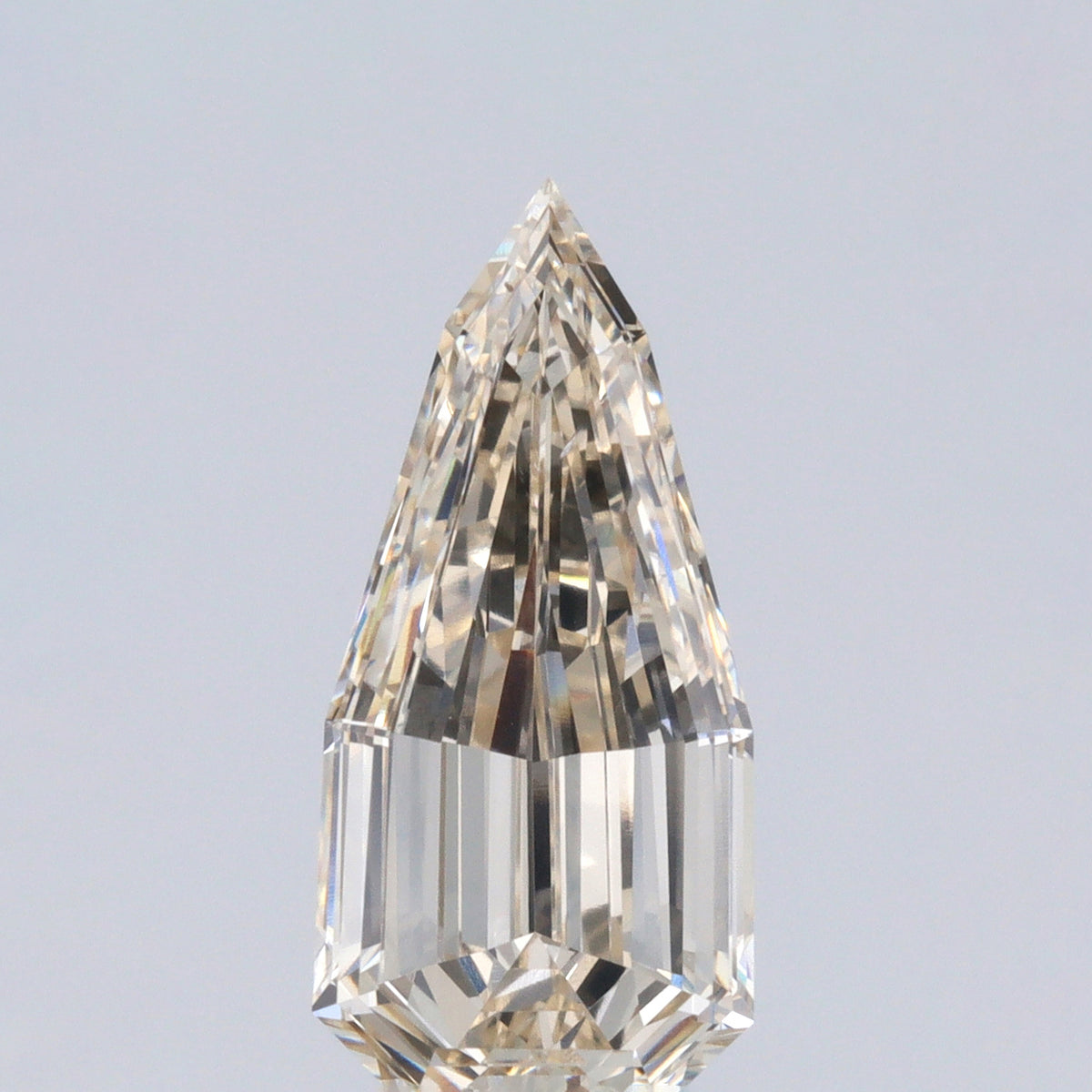1.52ct | M/SI1 Pear Shape Step Cut Diamond (GIA) - Modern Rustic Diamond