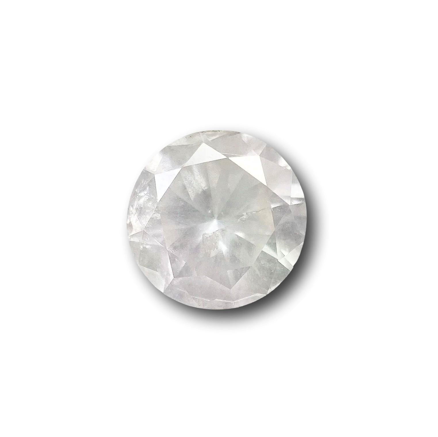 1.06ct | Salt & Pepper Round Shape Brilliant Cut Diamond - Modern Rustic Diamond