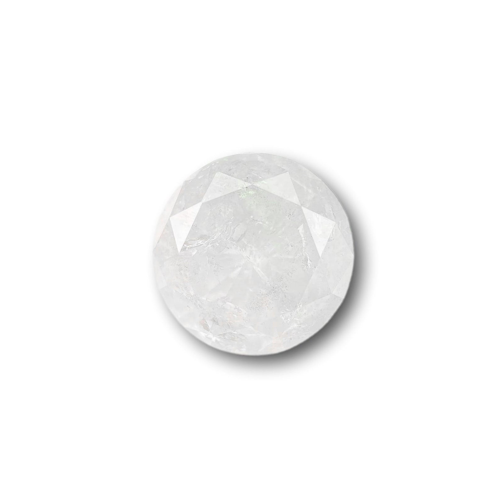1.78ct | Salt & Pepper Round Shape Brilliant Cut Diamond - Modern Rustic Diamond