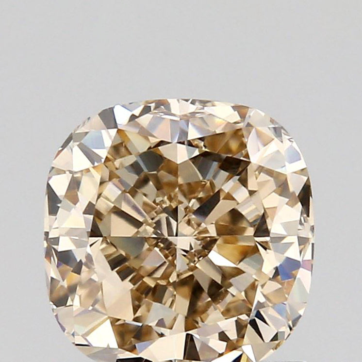 1.08ct | Champagne VVS Cushion Shape Brilliant Cut Diamond - Modern Rustic Diamond