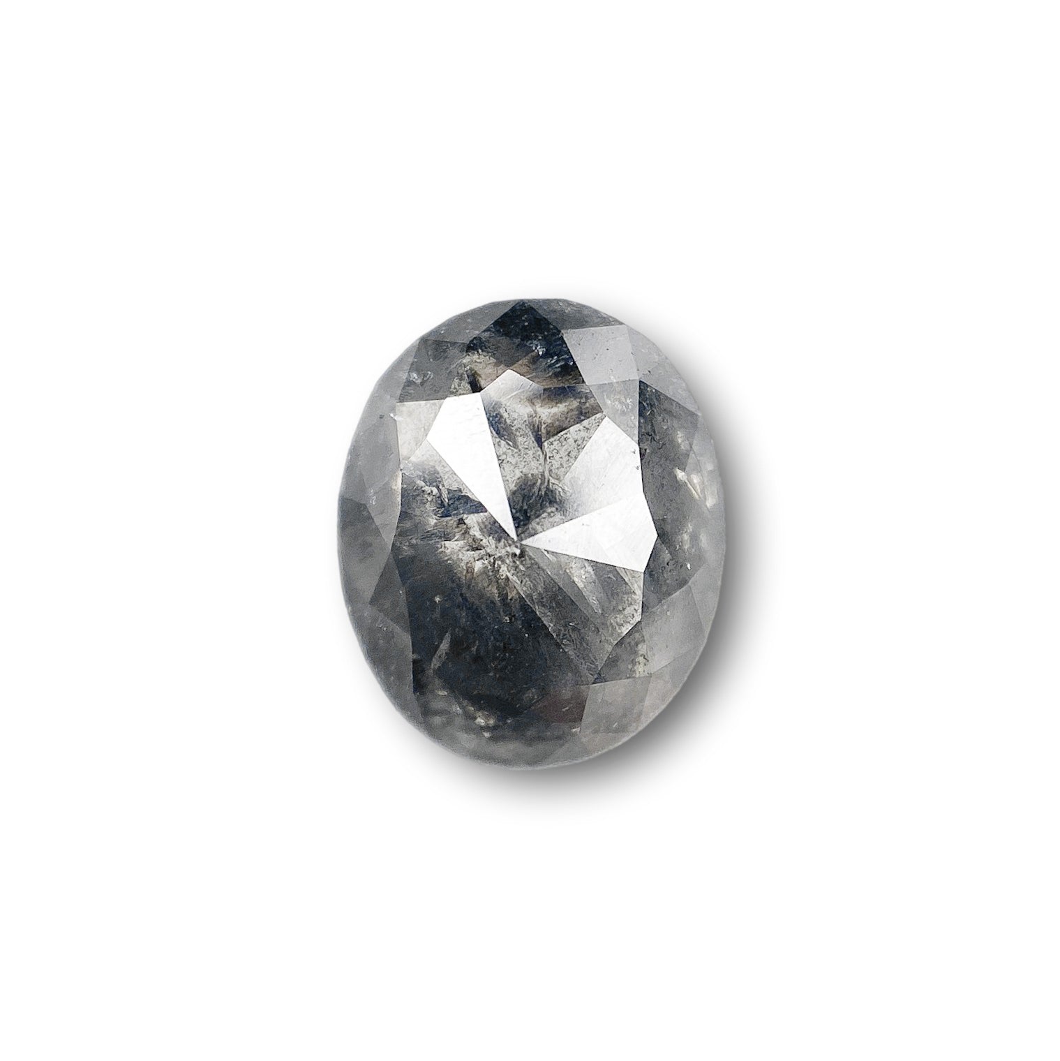1.52ct | Rustic Oval Shape Rose Cut Diamond - Modern Rustic Diamond