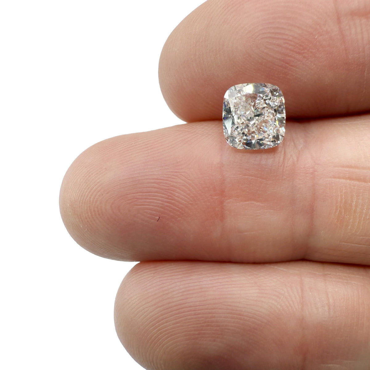 1.54ct | D/I1 Cushion Shape Brilliant Cut Diamond (EGL USA) - Modern Rustic Diamond